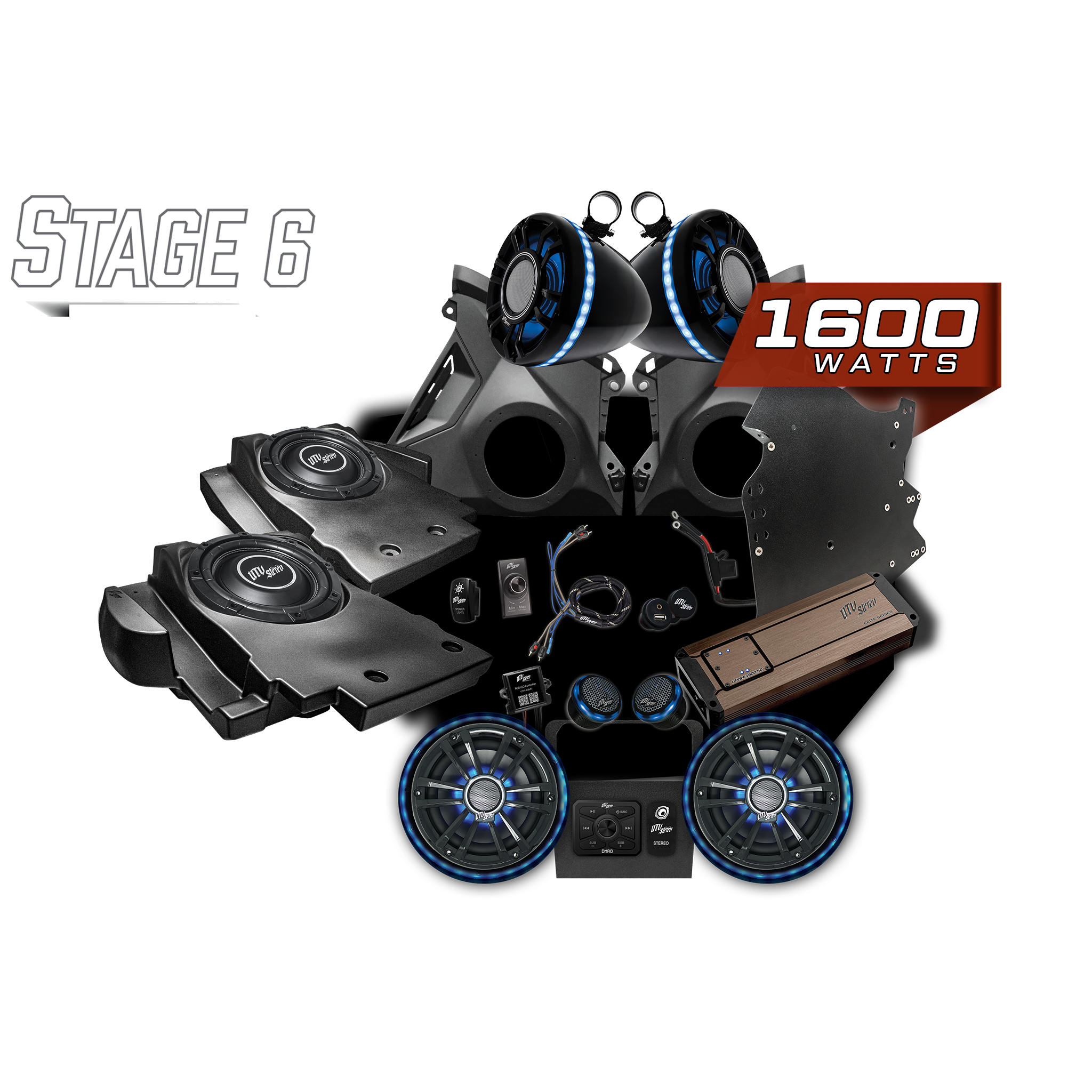 Can-Am® Maverick R Elite Series Stage 6 Stereo Kit | UTVS-R-S6-E