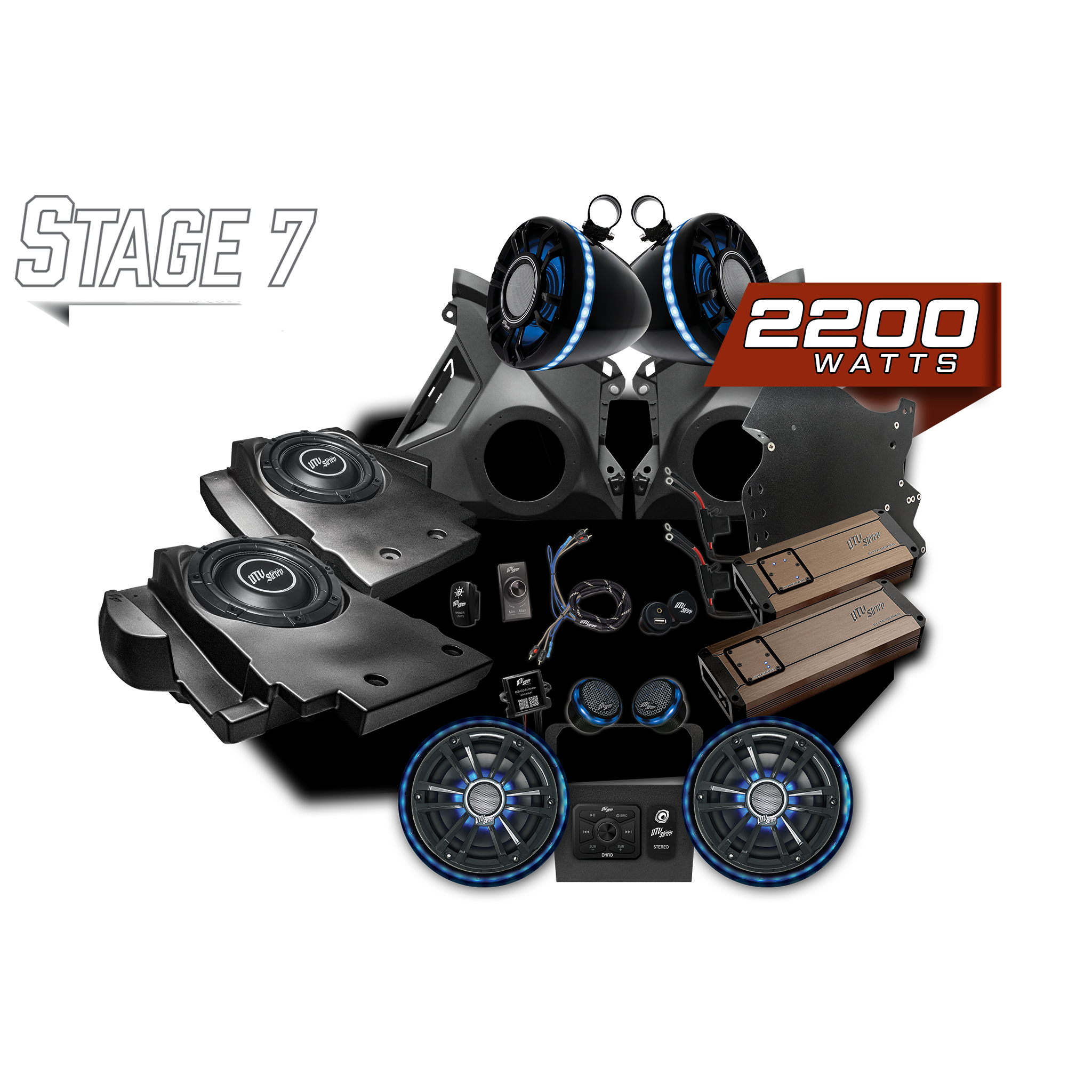 Can-Am® Maverick R Elite Series Stage 7 Stereo Kit | UTVS-R-S7-E