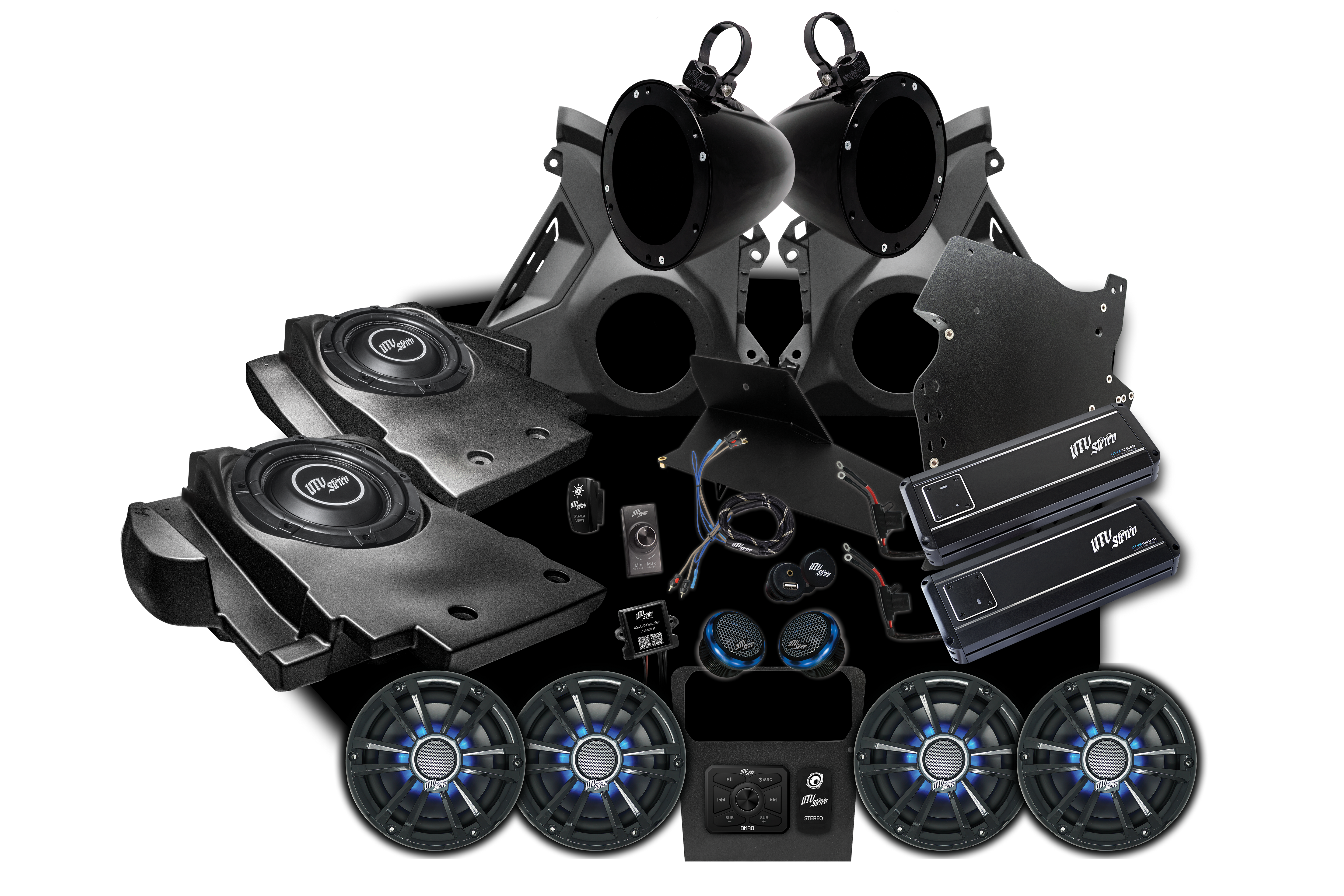 Can-Am® Maverick R Signature Series Stage 7 Stereo Kit | UTVS-R-S7-S