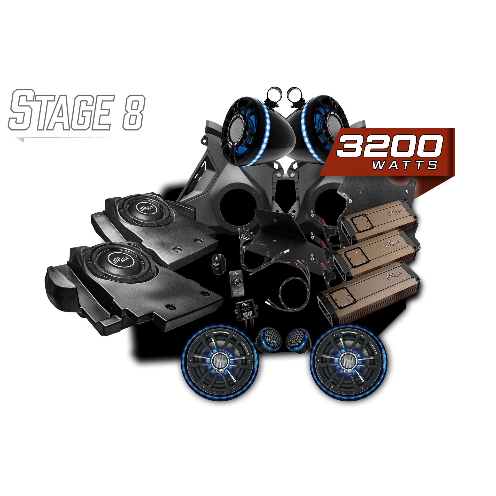 Can-Am® Maverick R BRP GO! Elite Series Stage 8 Stereo Kit | UTVS-R-S8-E-GO