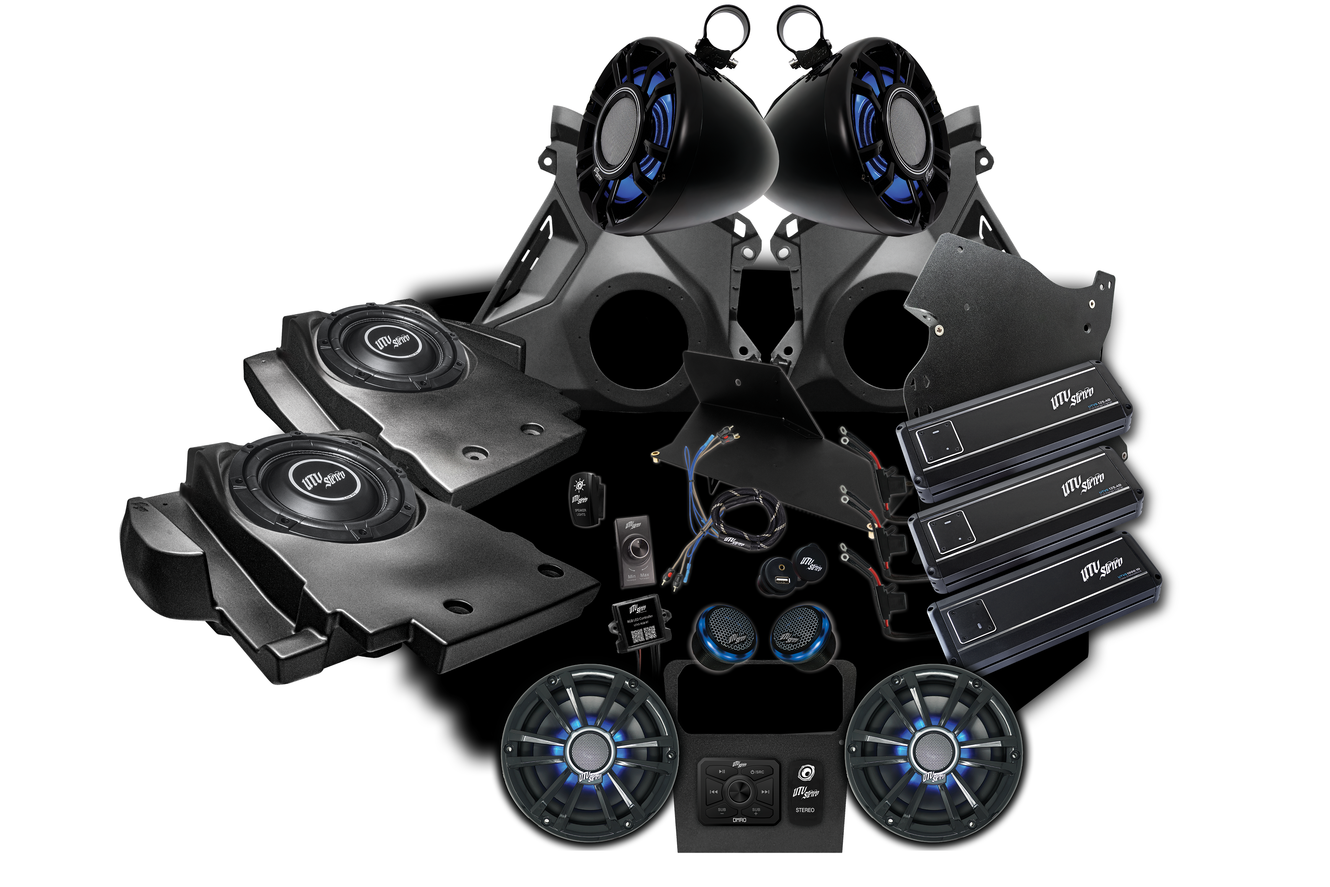 Can-Am® Maverick R Signature Series Stage 8 Stereo Kit | UTVS-R-S8-S