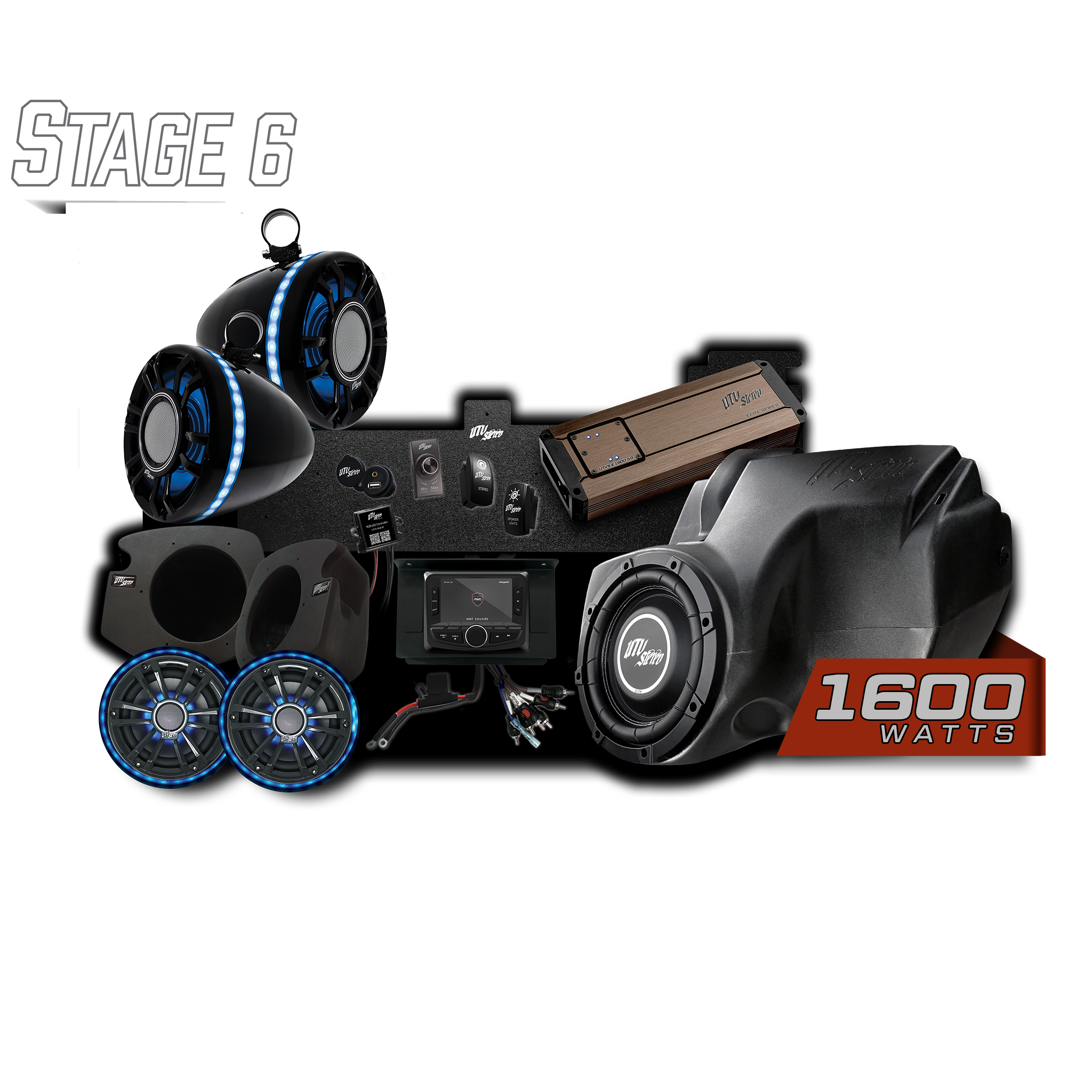 RZR® Elite Series Stage 6 Stereo Kit | UTVS-RZR-S6-E