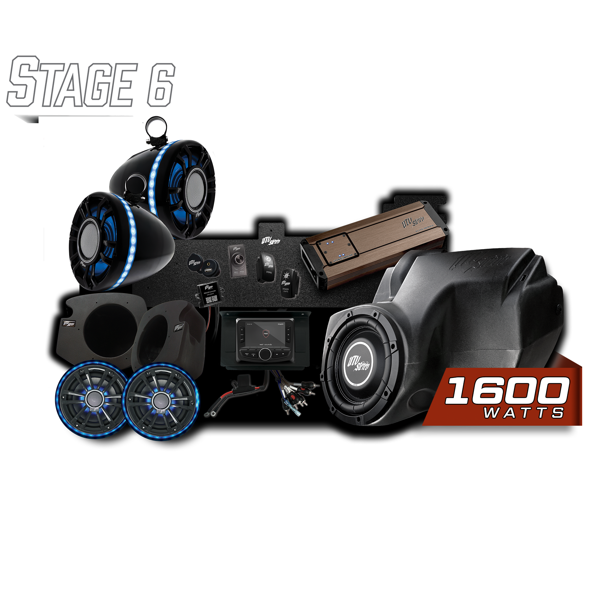 RZR® Elite Series Stage 6 Stereo Kit | UTVS-RZR-S6-E