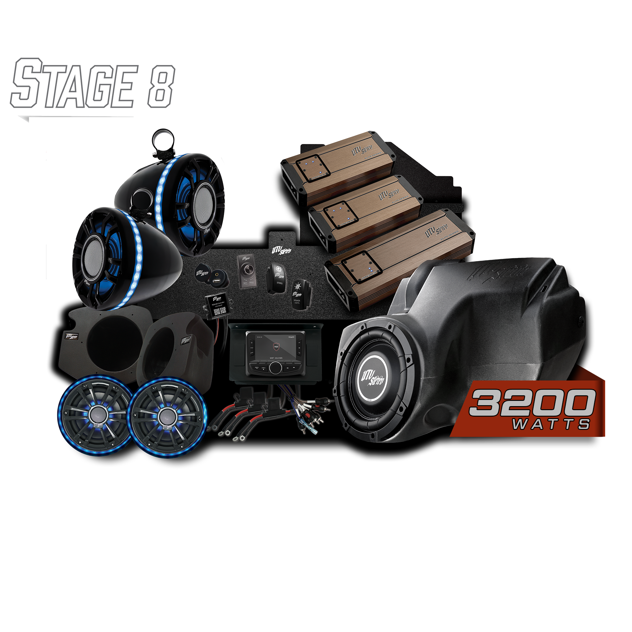 RZR® Elite Series Stage 8 Stereo Kit | UTVS-RZR-S8-E