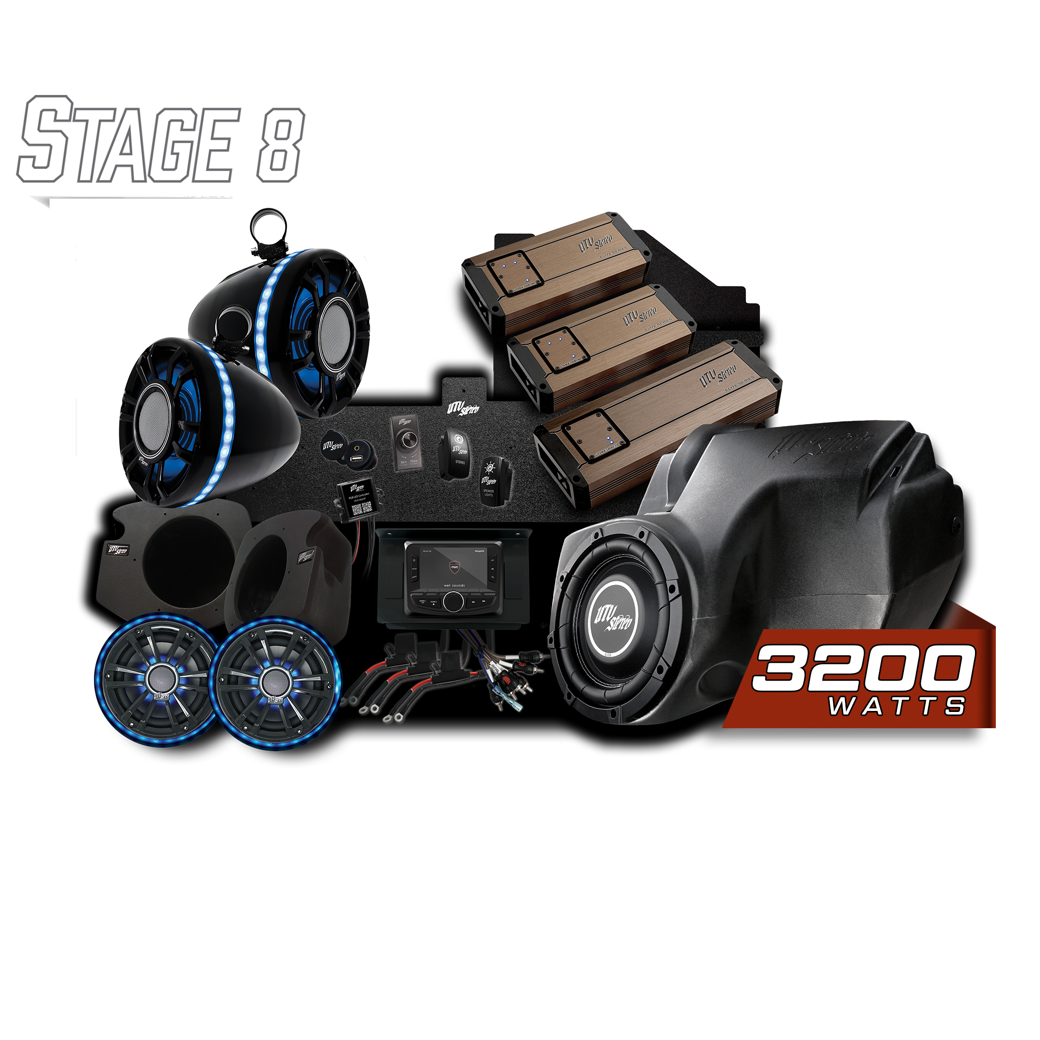 RZR® Elite Series Stage 8 Stereo Kit | UTVS-RZR-S8-E