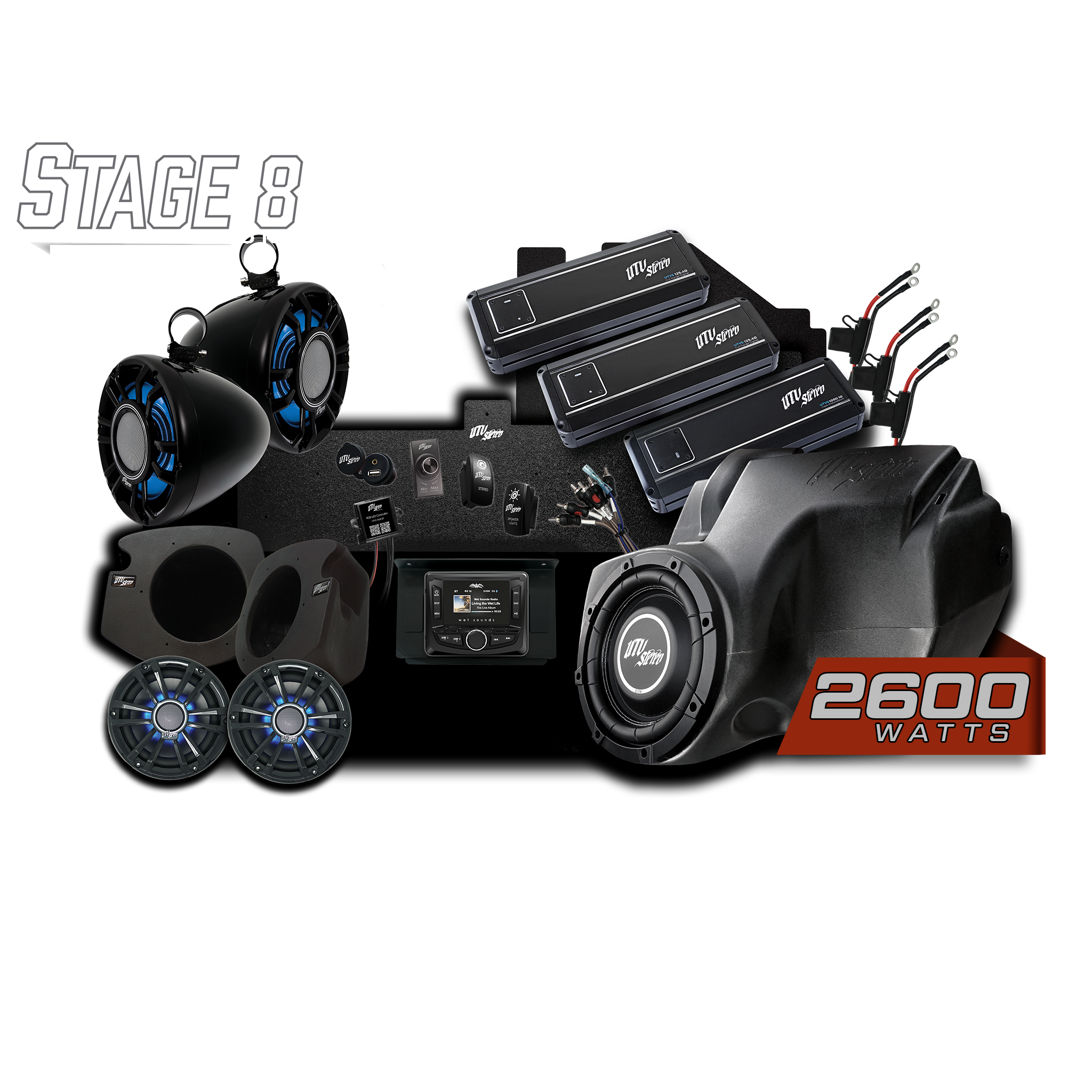 RZR® Signature Series Stage 8 Stereo Kit | UTVS-RZR-S8-S
