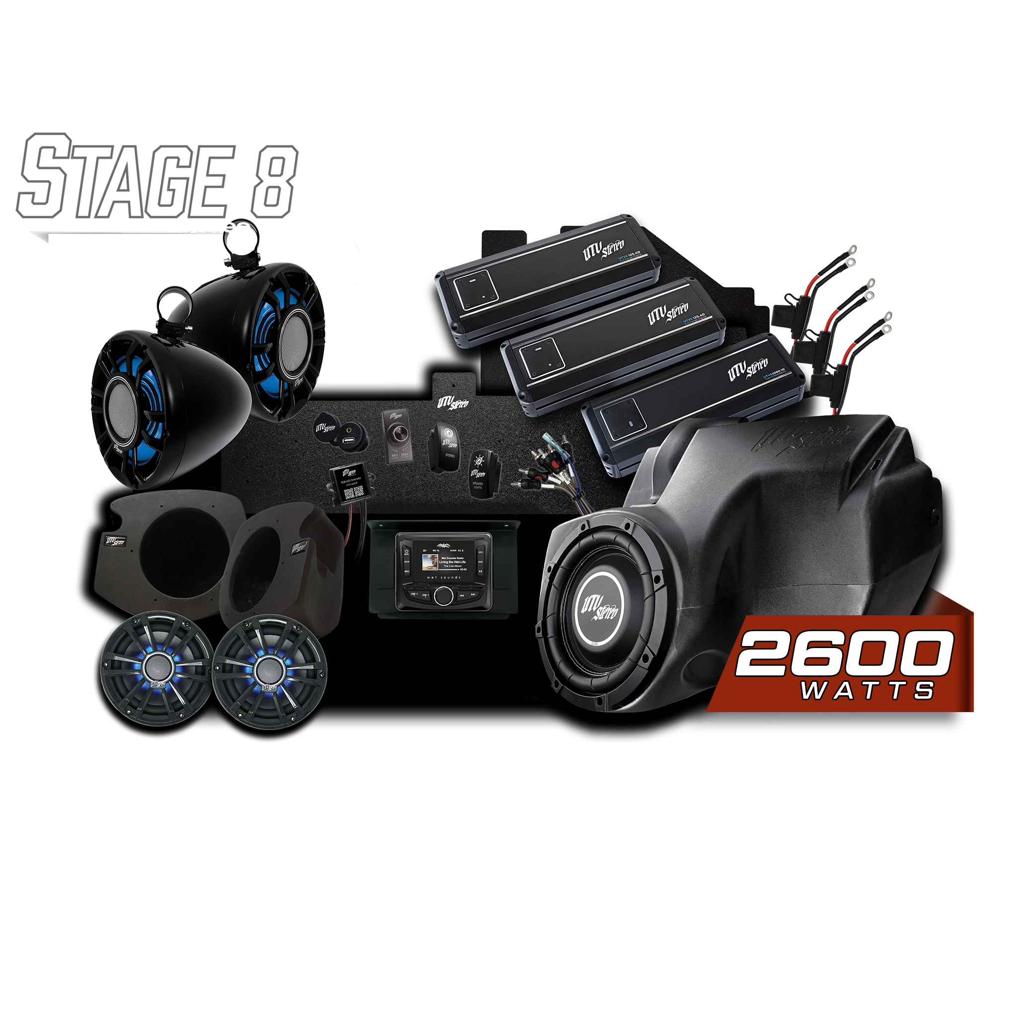 RZR® Signature Series Stage 8 Stereo Kit | UTVS-RZR-S8-S