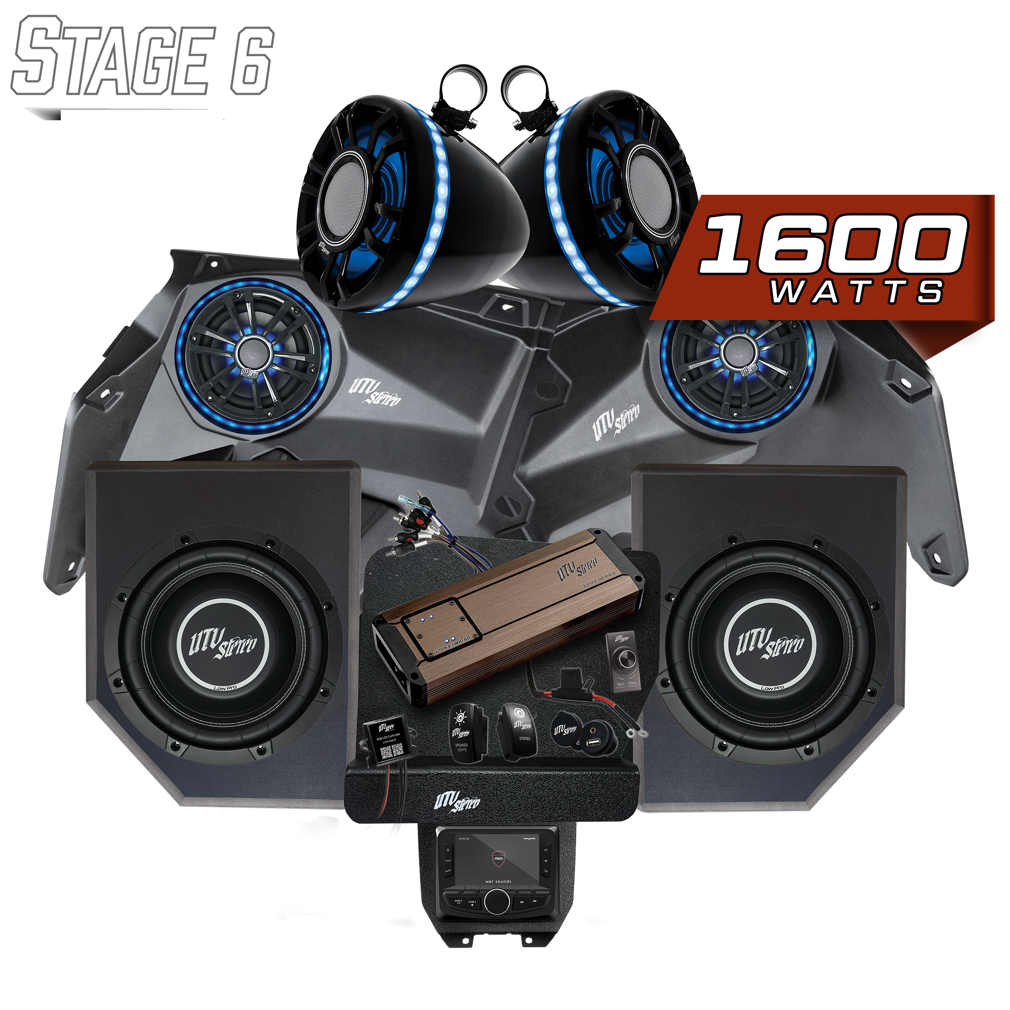 Can-Am® X3 Elite Series Stage 6 Stereo Kit | UTVS-X3-S6-E