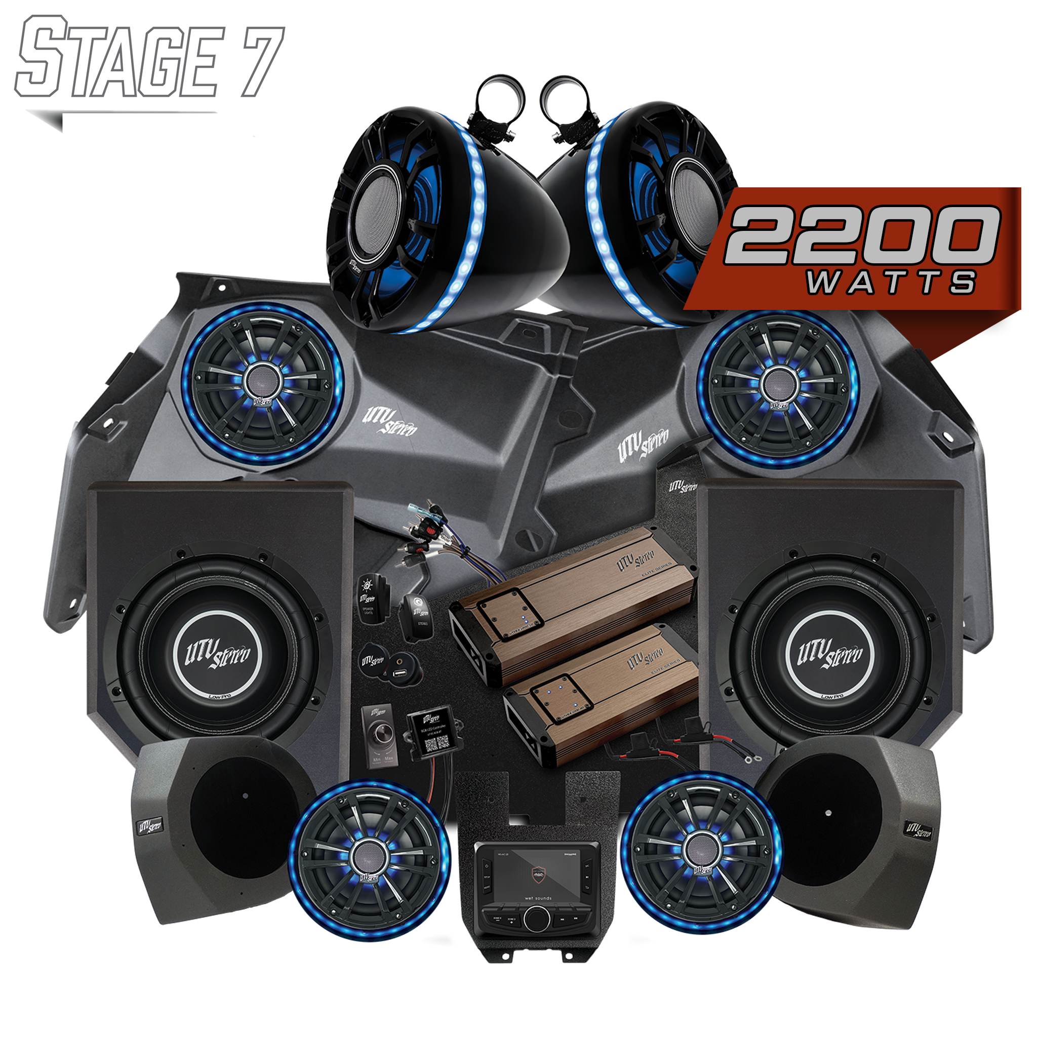 Can-Am® X3 Elite Series Stage 7 Stereo Kit | UTVS-X3-S7-E