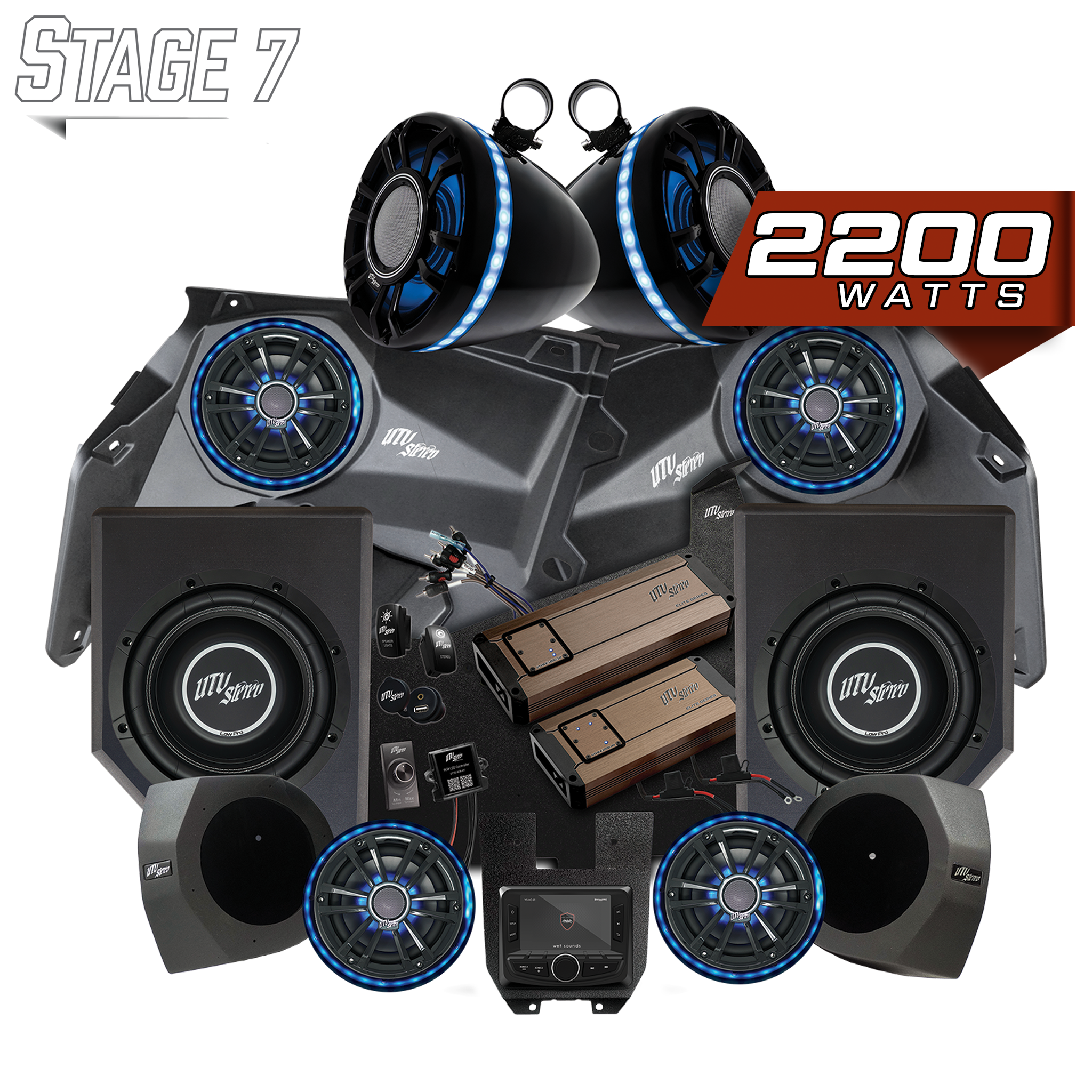 Can-Am® X3 Elite Series Stage 7 Stereo Kit | UTVS-X3-S7-E