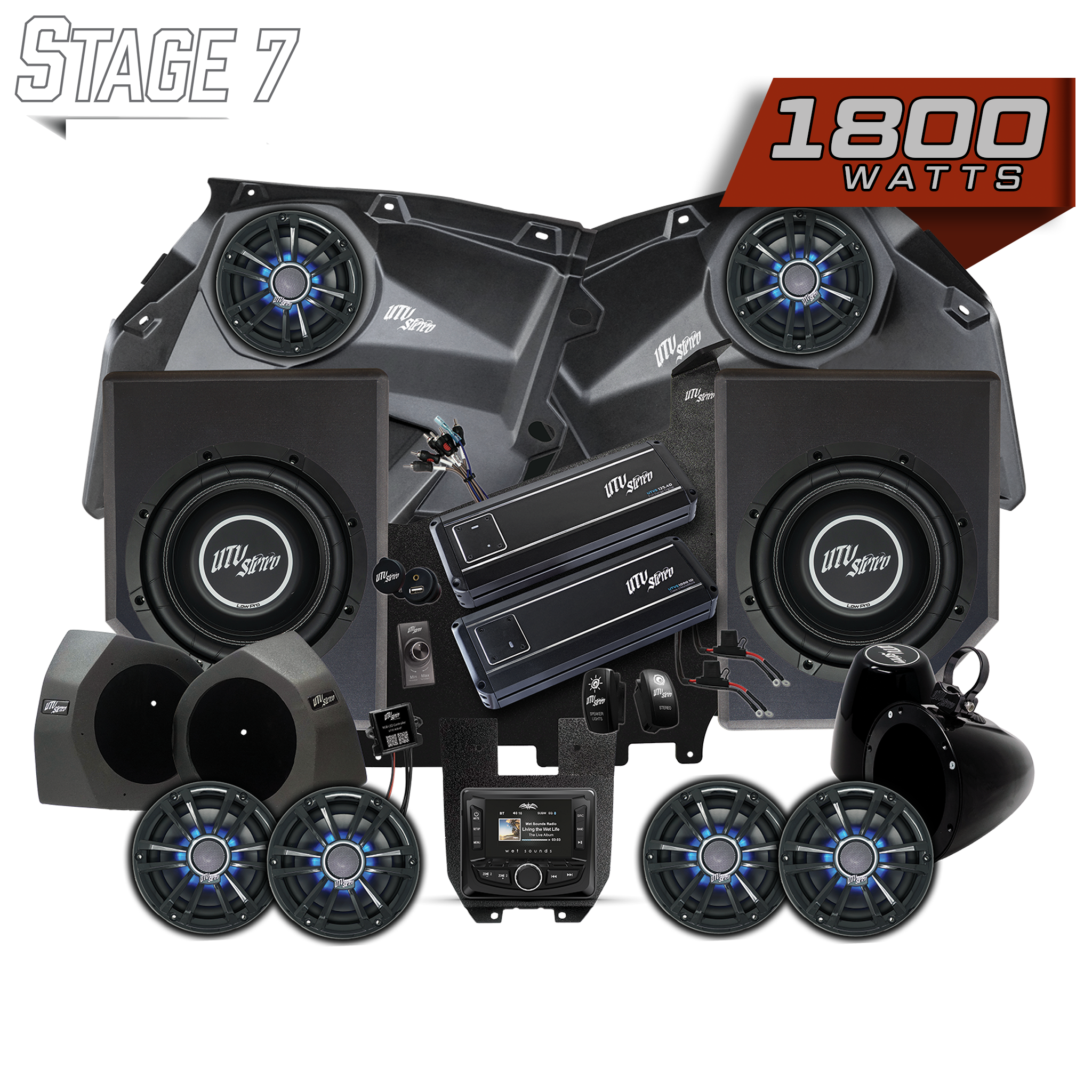 Can-Am® X3 Signature Series Stage 7 Stereo Kit | UTVS-X3-S7-S