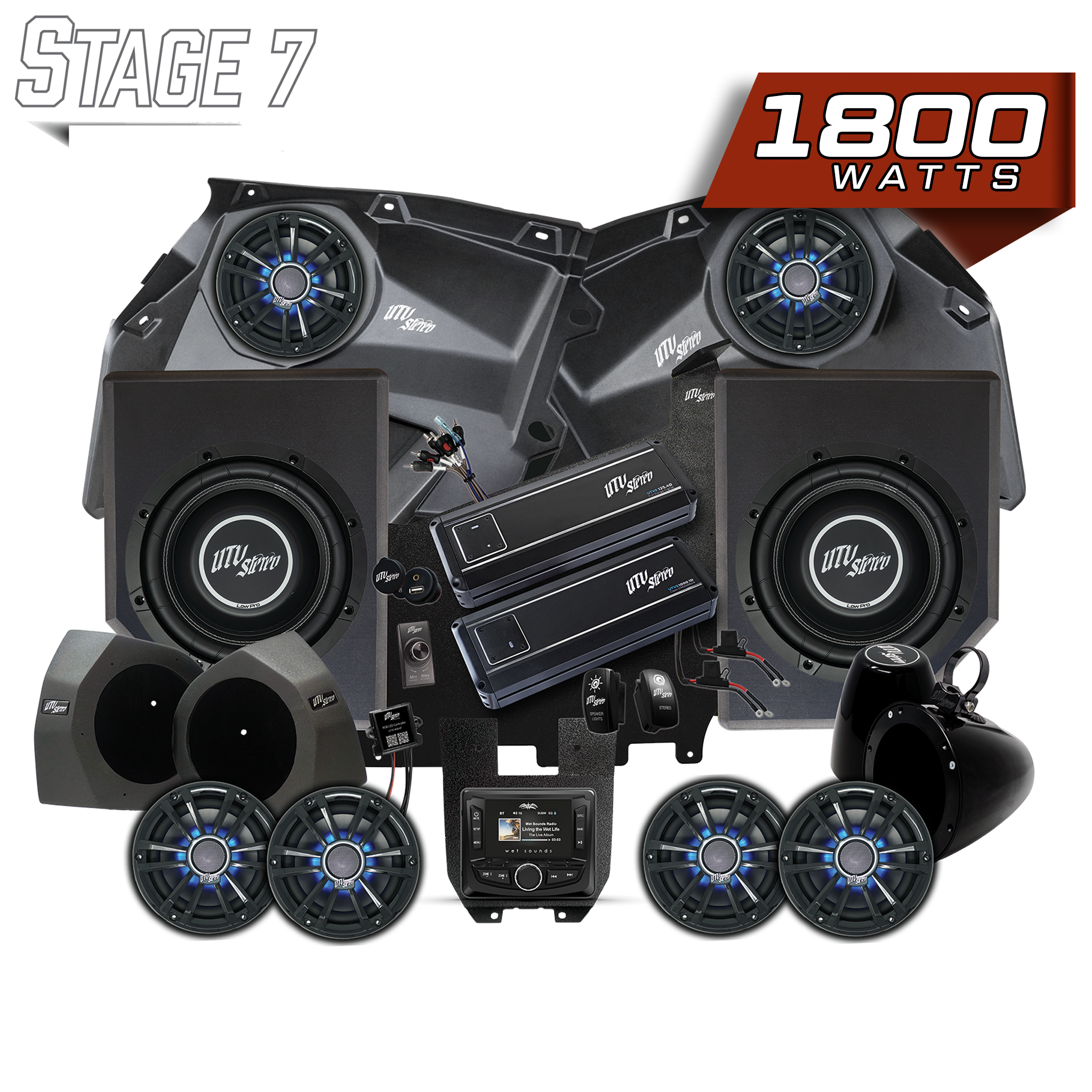 Can-Am® X3 Signature Series Stage 7 Stereo Kit | UTVS-X3-S7-S