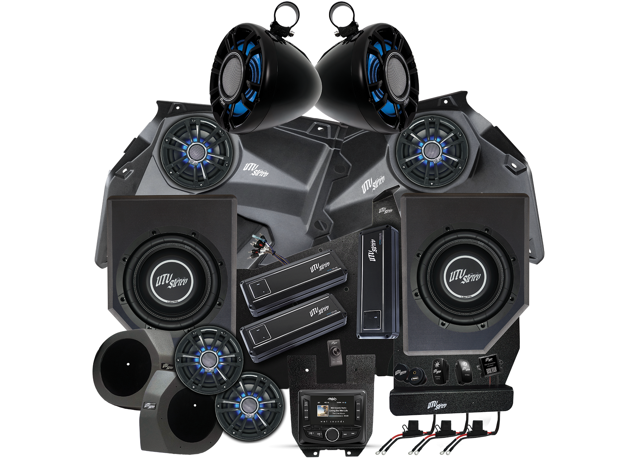 Can-Am® X3 Signature Series Stage 8 Stereo Kit | UTVS-X3-S8-S