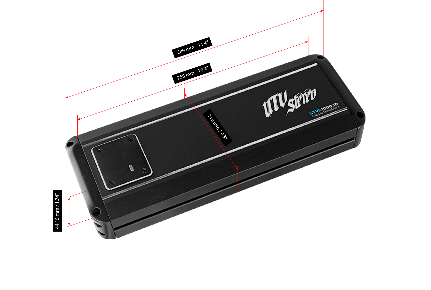 Signature Series 1000W Monoblock Amplifier | UTVS1000.1D Kawasaki