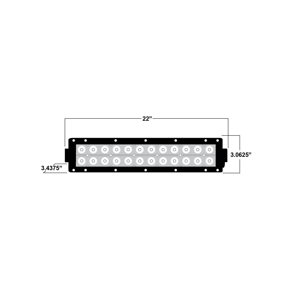Dual Row LED Light bar 22 Inch