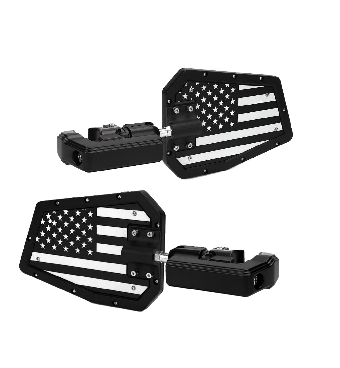 Xprite UTV Side Mirrors Adjustable Bracket – Universal Roll Bar Rear View Mirrors for RZR & Can-Am
