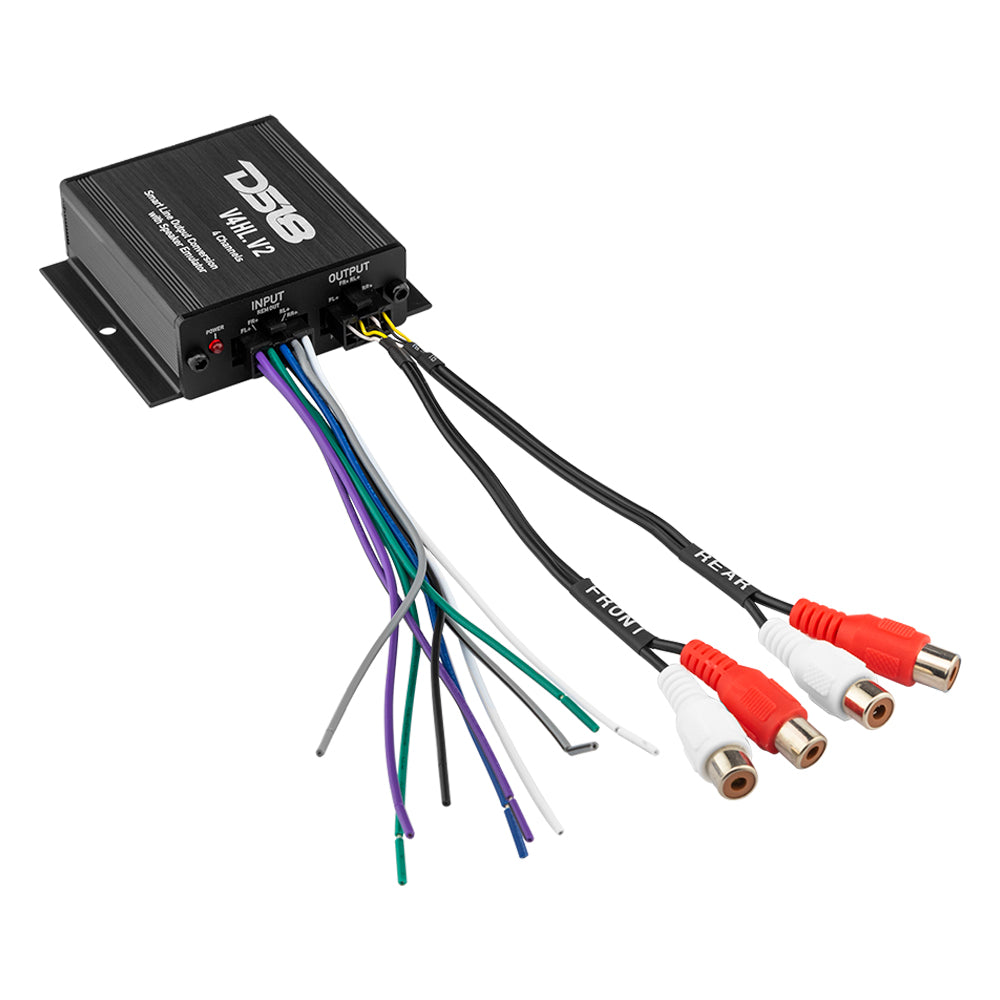 Hi/Lo Converter 4-Channel with Speaker Emulator (Remote out)