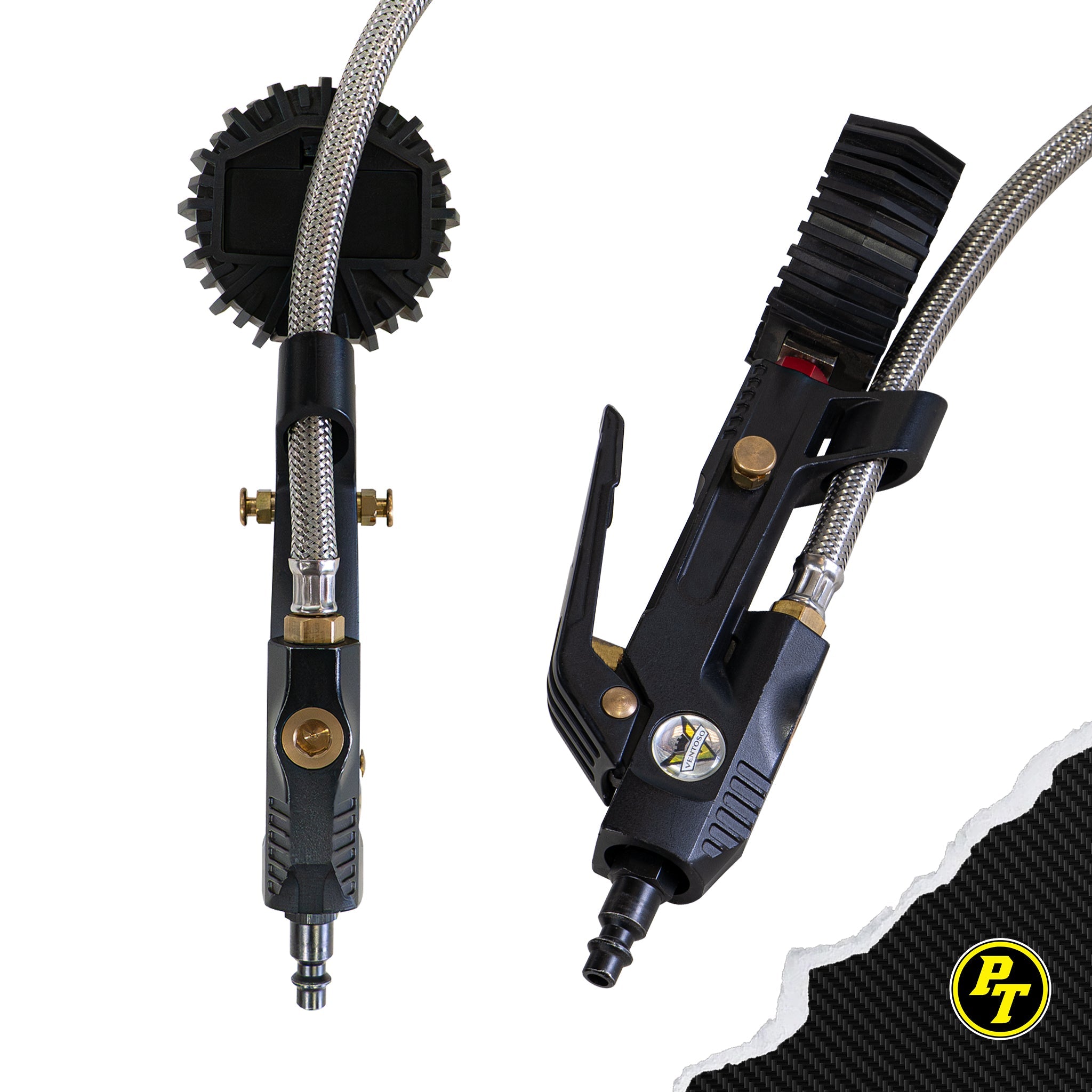 Switch Hitter Analog - Ventoso™ Tire Inflator with Quick-Switch Chucks