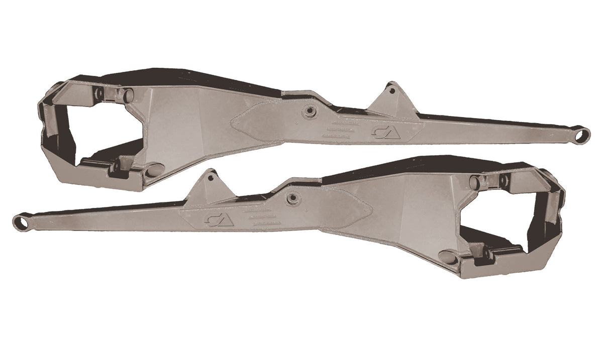 We have overhauled and reinforced our previous generation of Boxed Trailing Arms to meet the demands of the ever-evolving UTV world. Adding further gusseting at high impact areas and increased overall structure to prevent failure. Whether you are a weekend warrior or a professional racer, we encourage you to equip your machine with the very best and leave the worrying at home while you focus on hitting the trails.