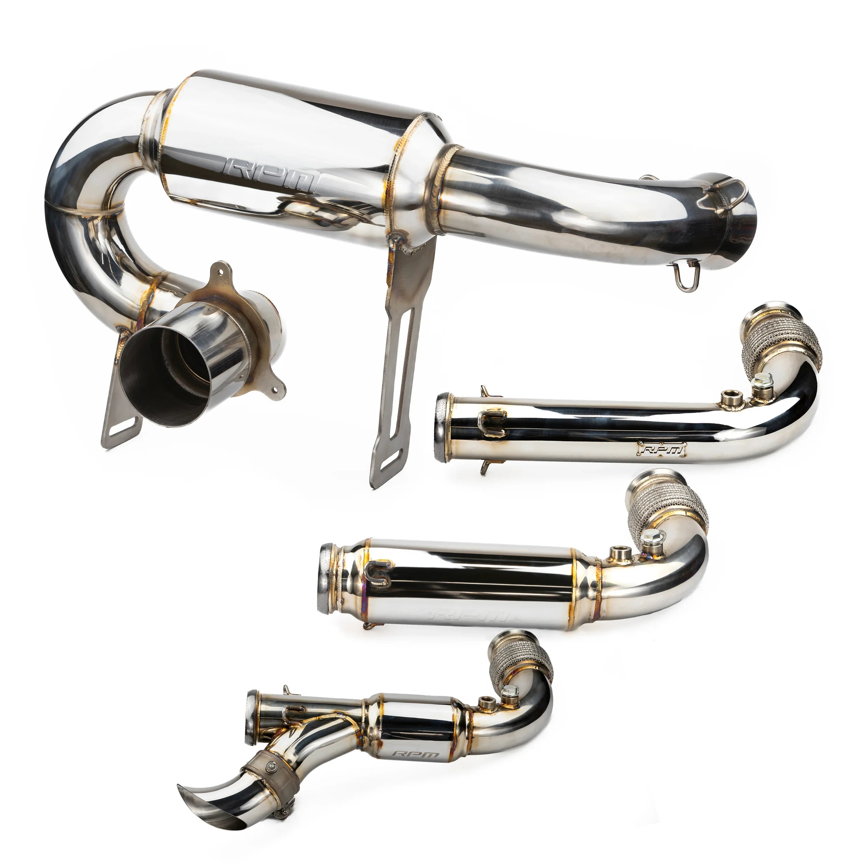 RPM X3 FULL 3" Exhaust Monster Core Muffler & Mid Pipe Can Am Maverick X3 Turbo, R, & RR 2017-2025