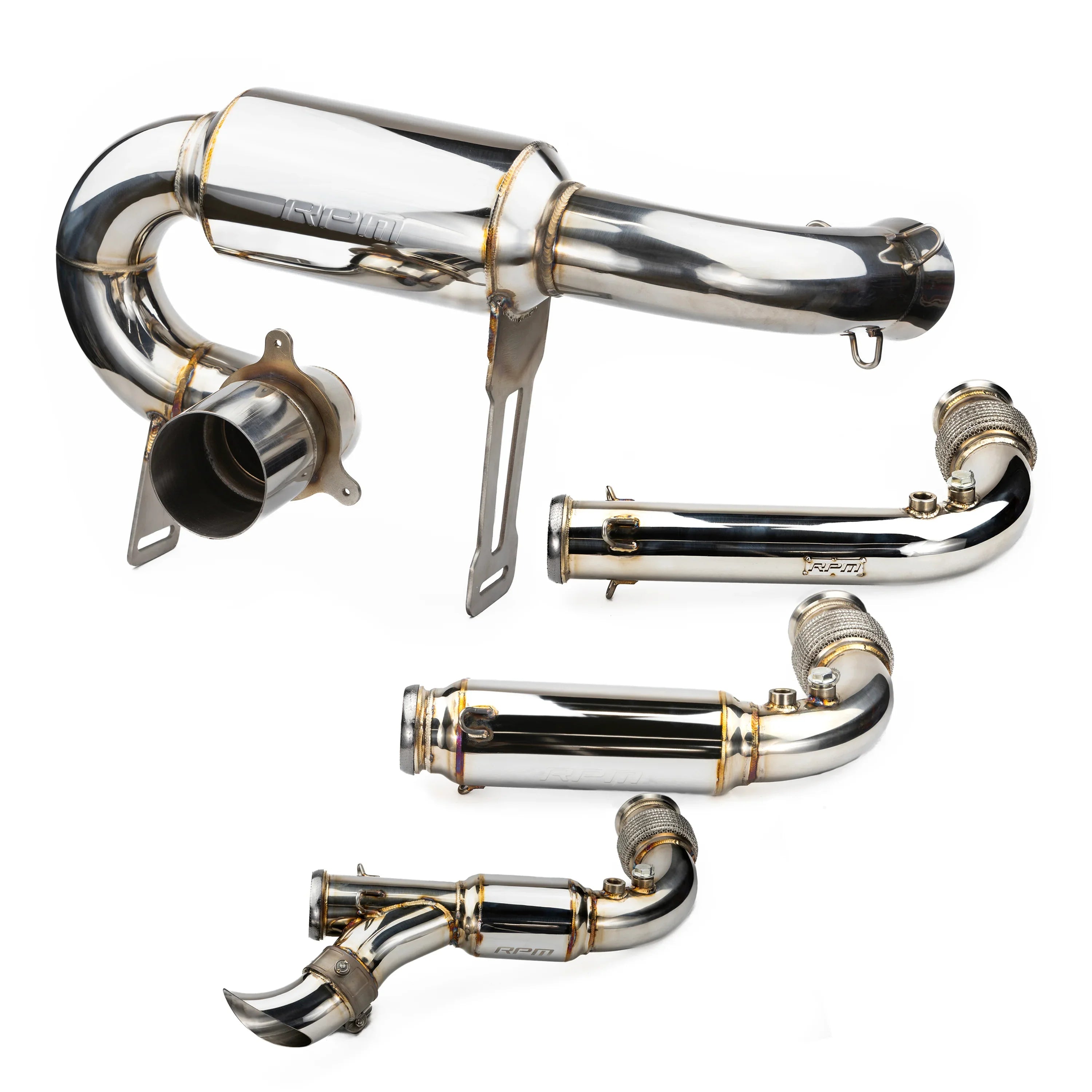 RPM X3 FULL 3" Exhaust Monster Core Muffler & Mid Pipe Can Am Maverick X3 Turbo, R, & RR 2017-2025