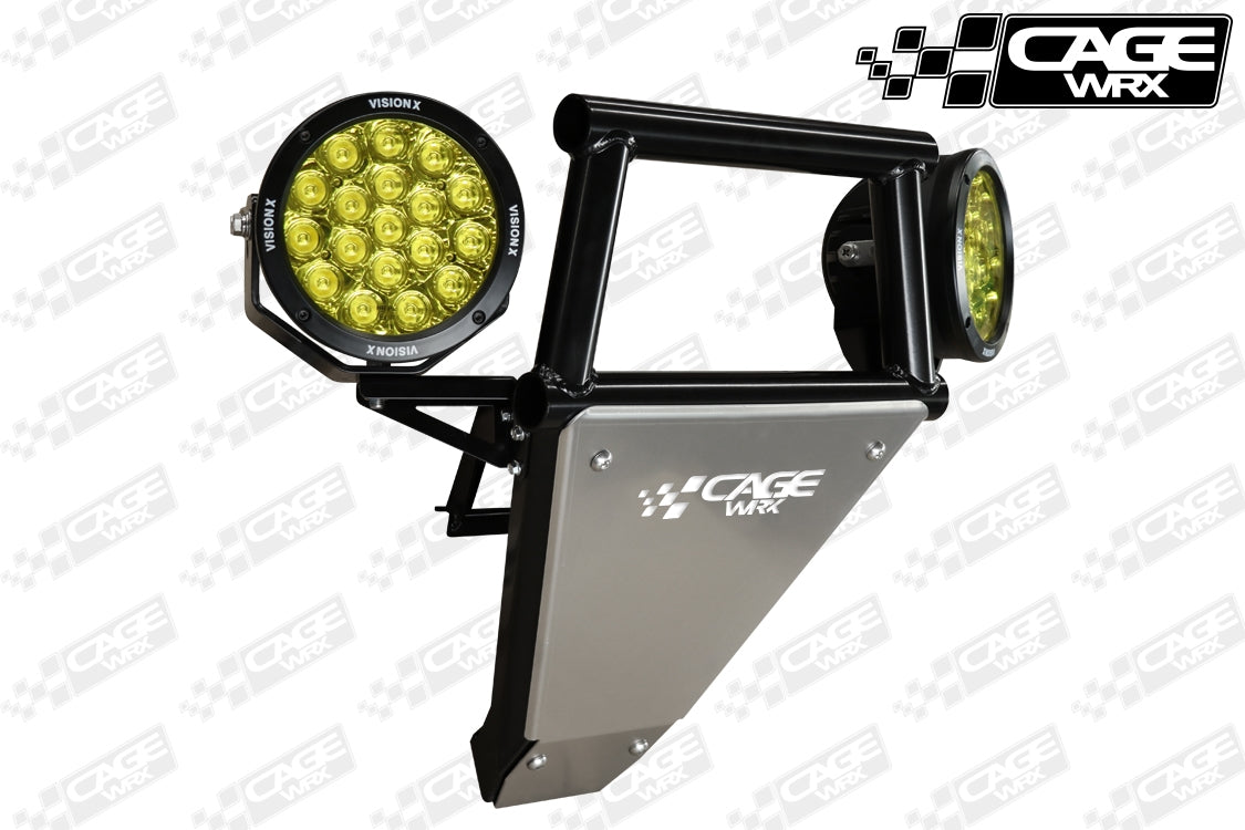 Polaris RZR Turbo S Outer Light Tabs for Cagewrx Front Bumper
