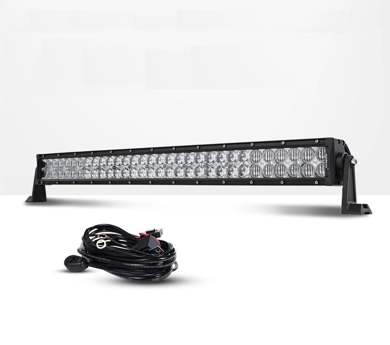 22 Inch-52 Inch 5D Series Straight/Curved Combo Beam Double Row LED Light Bar for Ford Bronco