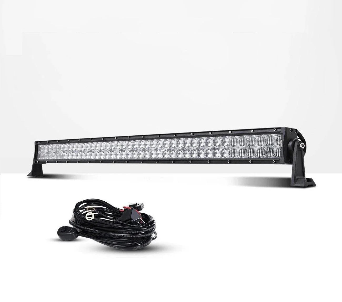 22 Inch-52 Inch 5D Series Straight/Curved Combo Beam Double Row LED Light Bar for Chevy Tahoe