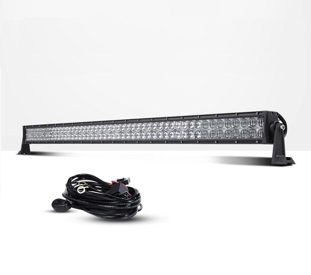 22 Inch-52 Inch 5D Series Straight/Curved Combo Beam Double Row LED Light Bar for Ford Bronco