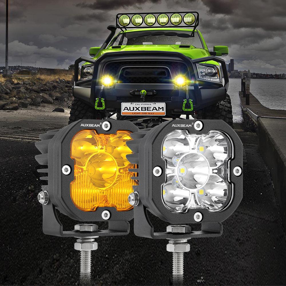 XP-ULTRA Series 3 Inch 80W 9600LM LED Pods Lights White&Amber