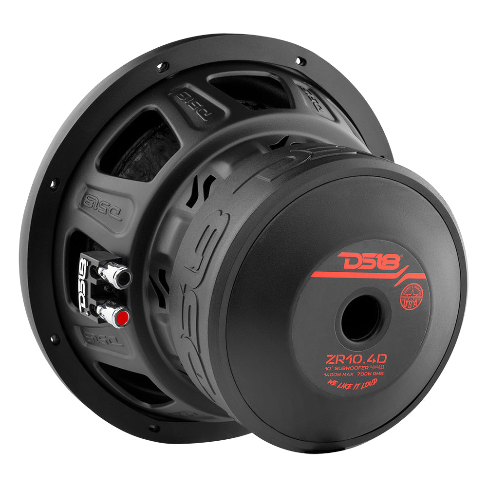 ZR 10" Subwoofer 700 Watts Rms DVC 4-Ohm