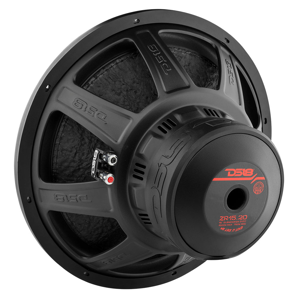 ZR 15" Subwoofer 750 Watts Rms DVC 2-Ohm
