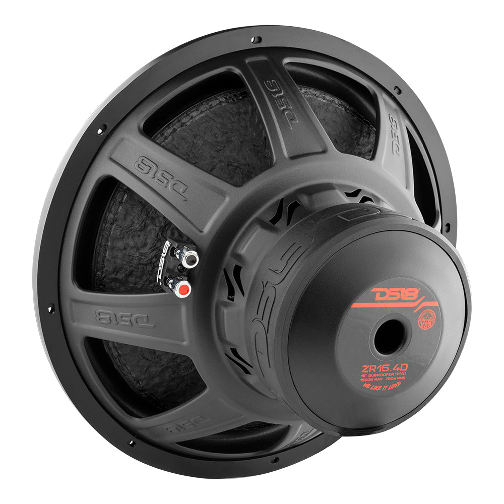 ZR 15" Subwoofer 750 Watts Rms DVC 4-Ohm