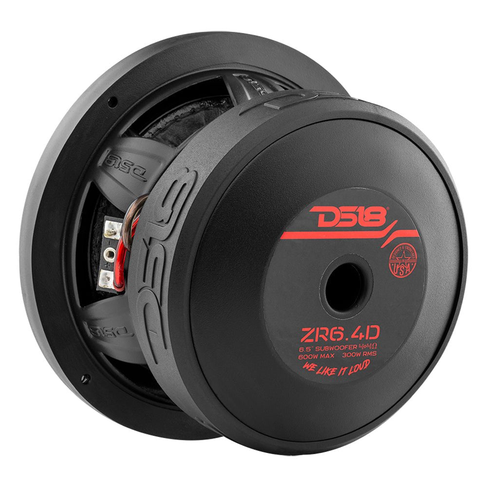 ZR 6.5" Subwoofer 300 Watts Rms DVC 4-Ohm