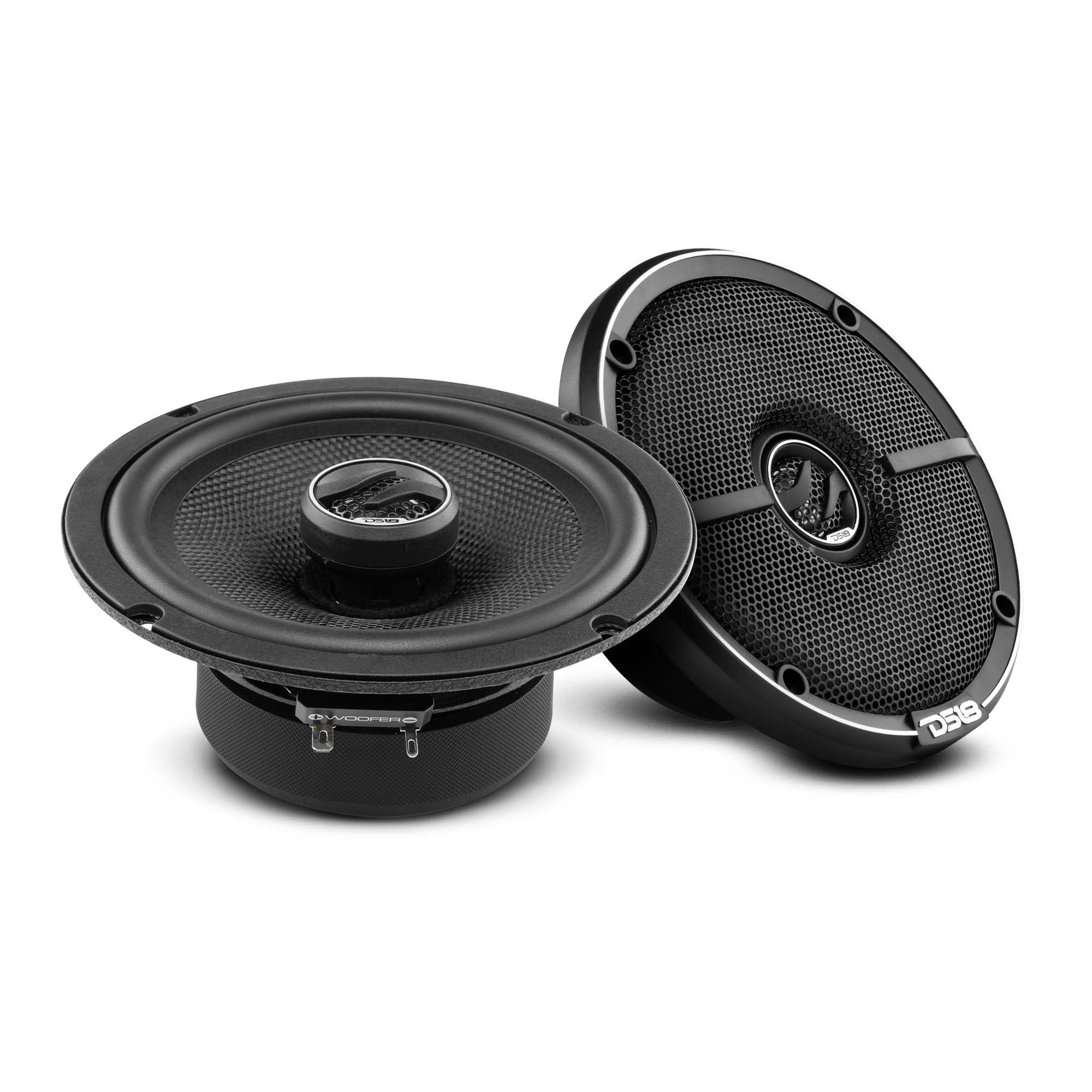 DS18 2015-2020 Ford F-150 Crew and Super Cab Front and Back Doors Speaker Better Upgrade/Replacement Package 1800 Watts