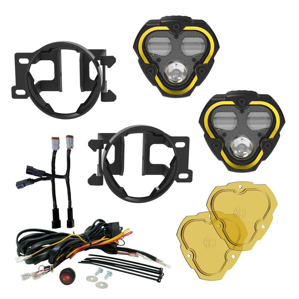 FLEX ERA® 3 Dual Mode SAE Fog LED Light Pods - 2-Light Master Kit - Toyota Tacoma/4Runner/Tundra - # 97154