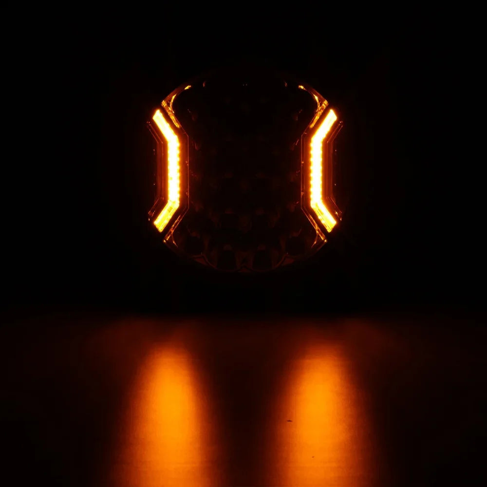 V-ULTRA Series | 9 Inch 300W LED Side Shooter Amber Driving Lights with Amber DRL