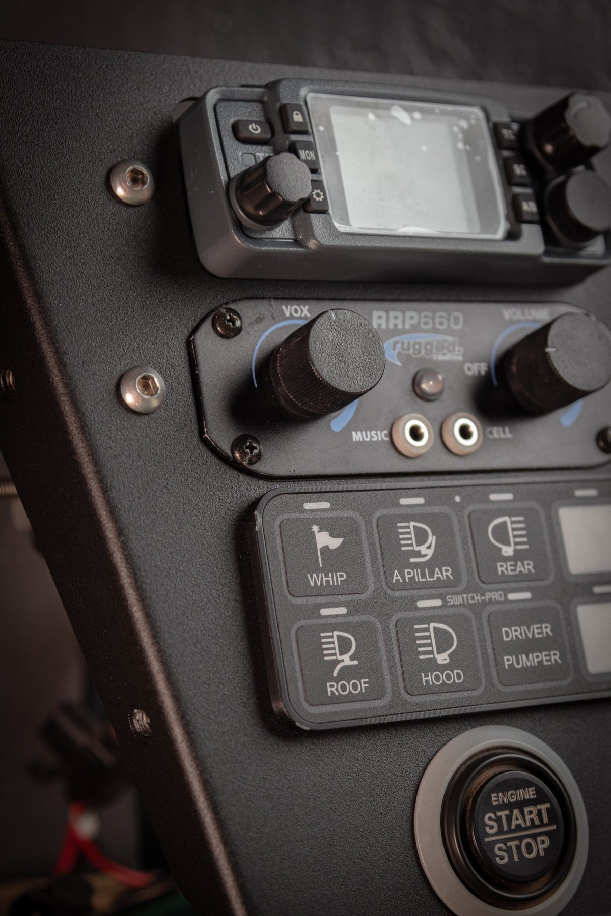 2017-2025 ABM Mini Radio + Switch-Pros Mount