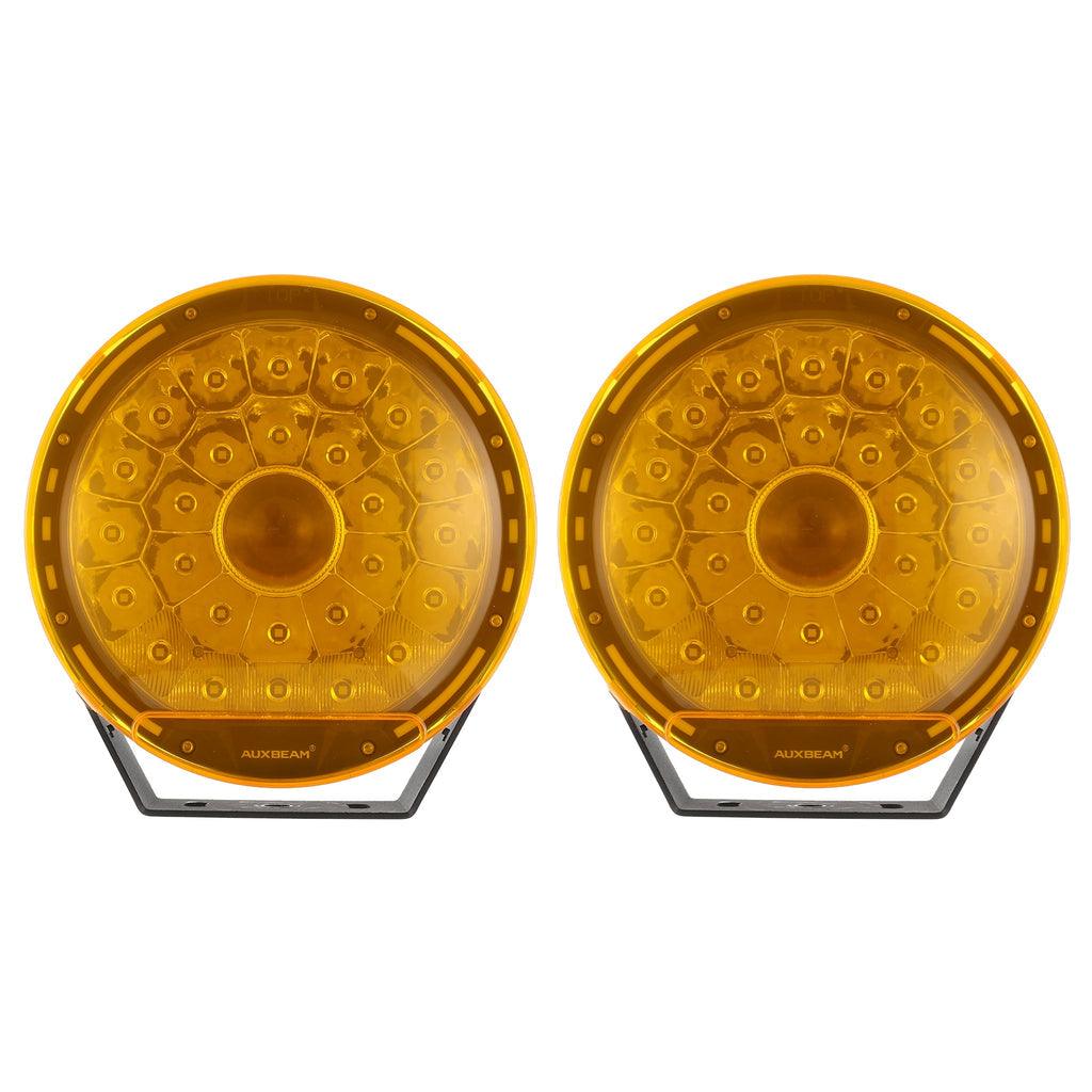 (2pcs/set) 9 INCH 270W 37776LM 360-PRO Series Custom Lens LED Driving Lights+Amber/Black Covers(Optional) for for Ford F150 F250 F350 F450