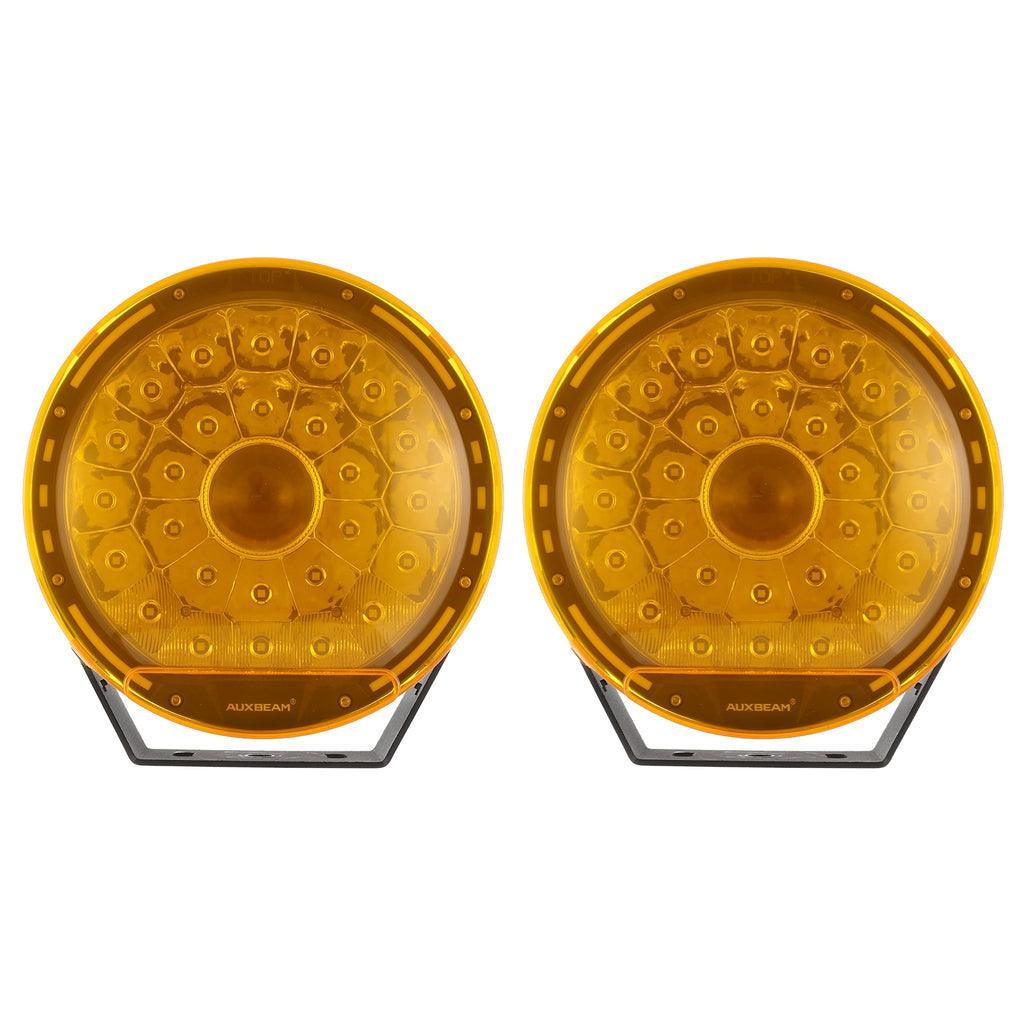 (2pcs/set) 9 INCH 270W 37776LM 360-PRO Series Custom Lens LED Driving Lights+Amber/Black Covers(Optional) for Ford F150 F250 F350 F450