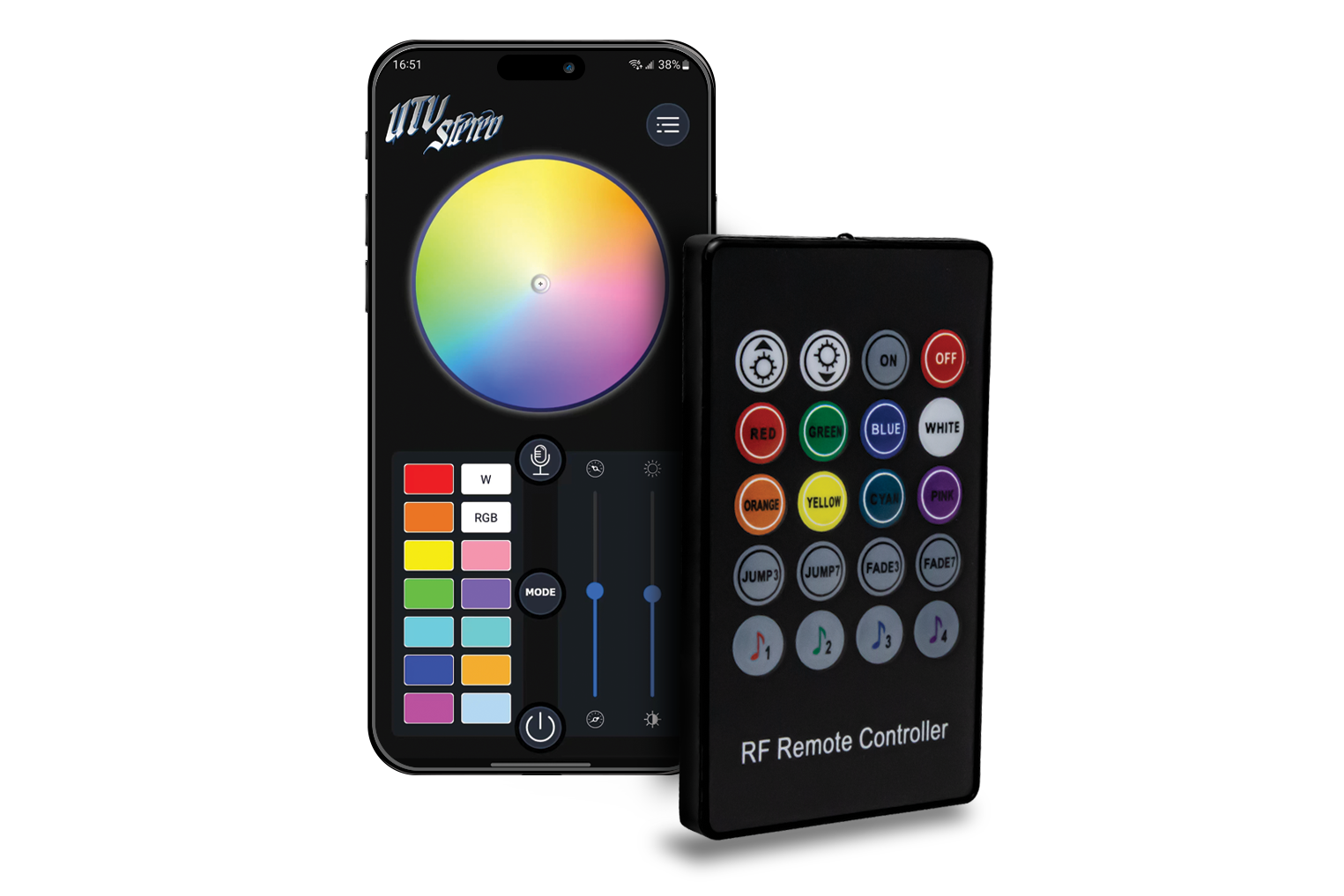 Pro Series 1" Tweeter w/ Built In RGB LED (Pair) | UTVS-PTW Mav R