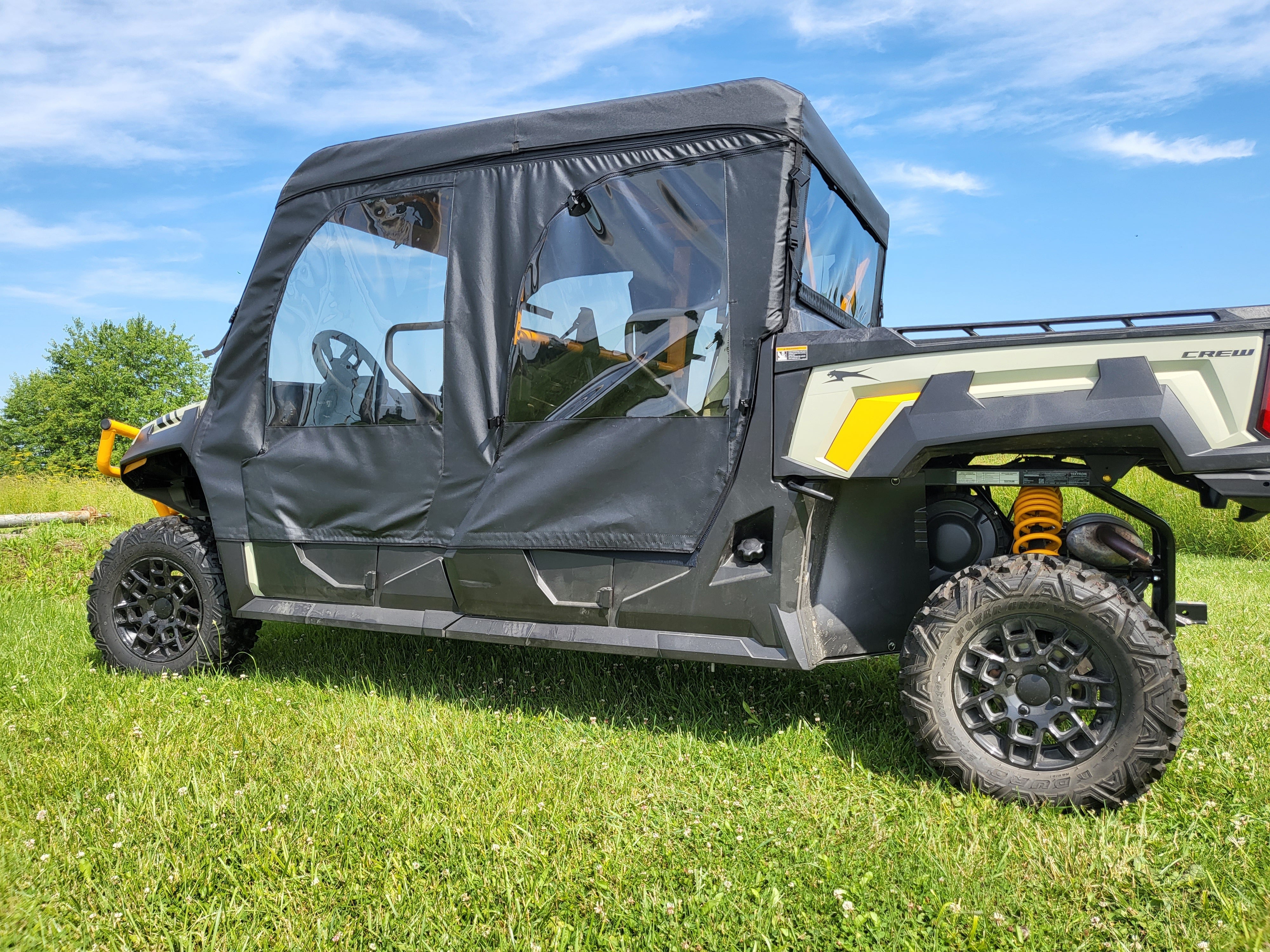 Tracker Off Road 800SX Crew - Full Cab Enclosure for Hard Windshield (Upper Doors)