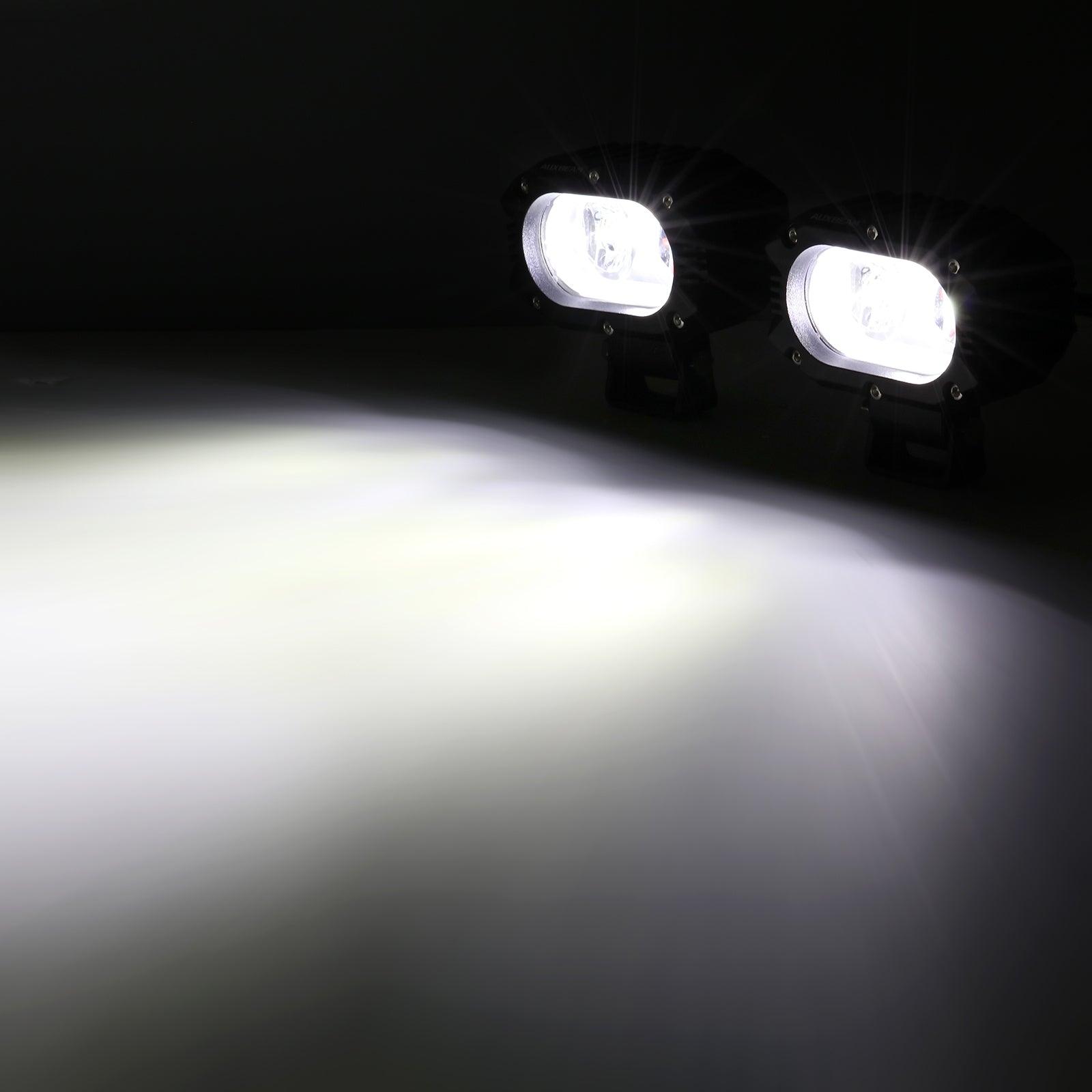 R4 Series | 4 Inch 60W Corrugated Lens 120° Wide Beam LED Pods Lights