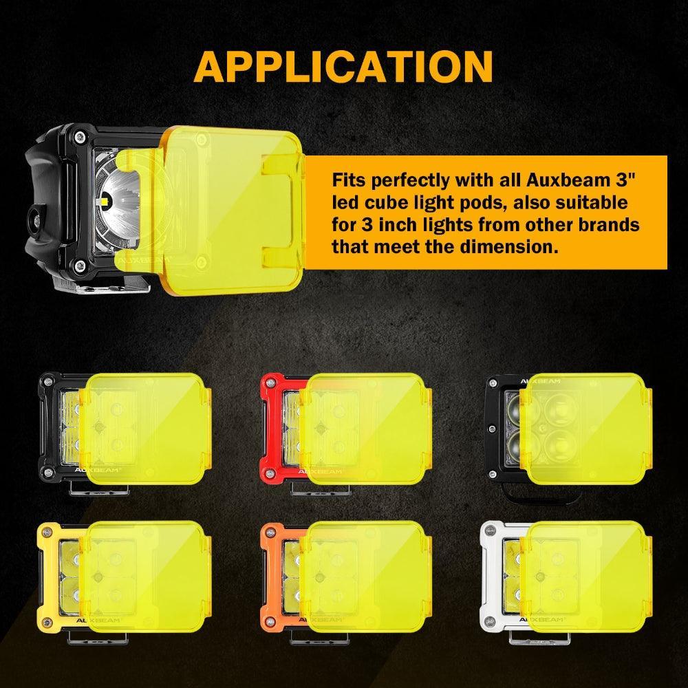 3" 40W LED Pods Light Spot/Flood Multicolor frame with wiring harness for JEEP