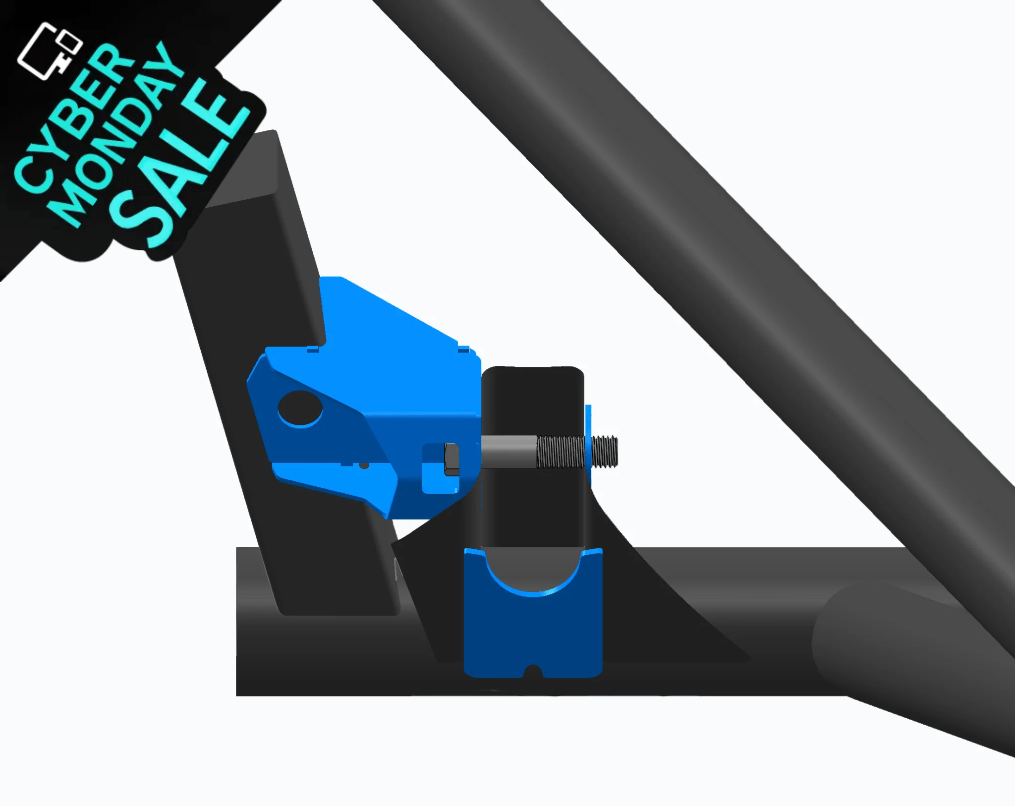 Can Am Maverick R Trailing Arm Mount Pivot 4130 Chromoly Weld-On Gusset Kit