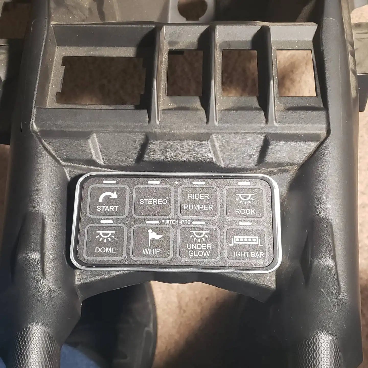 Can-Am X3 Switch Panel Mount - Switch-Pros 9100 8 Channel Billet Aluminum USA Made