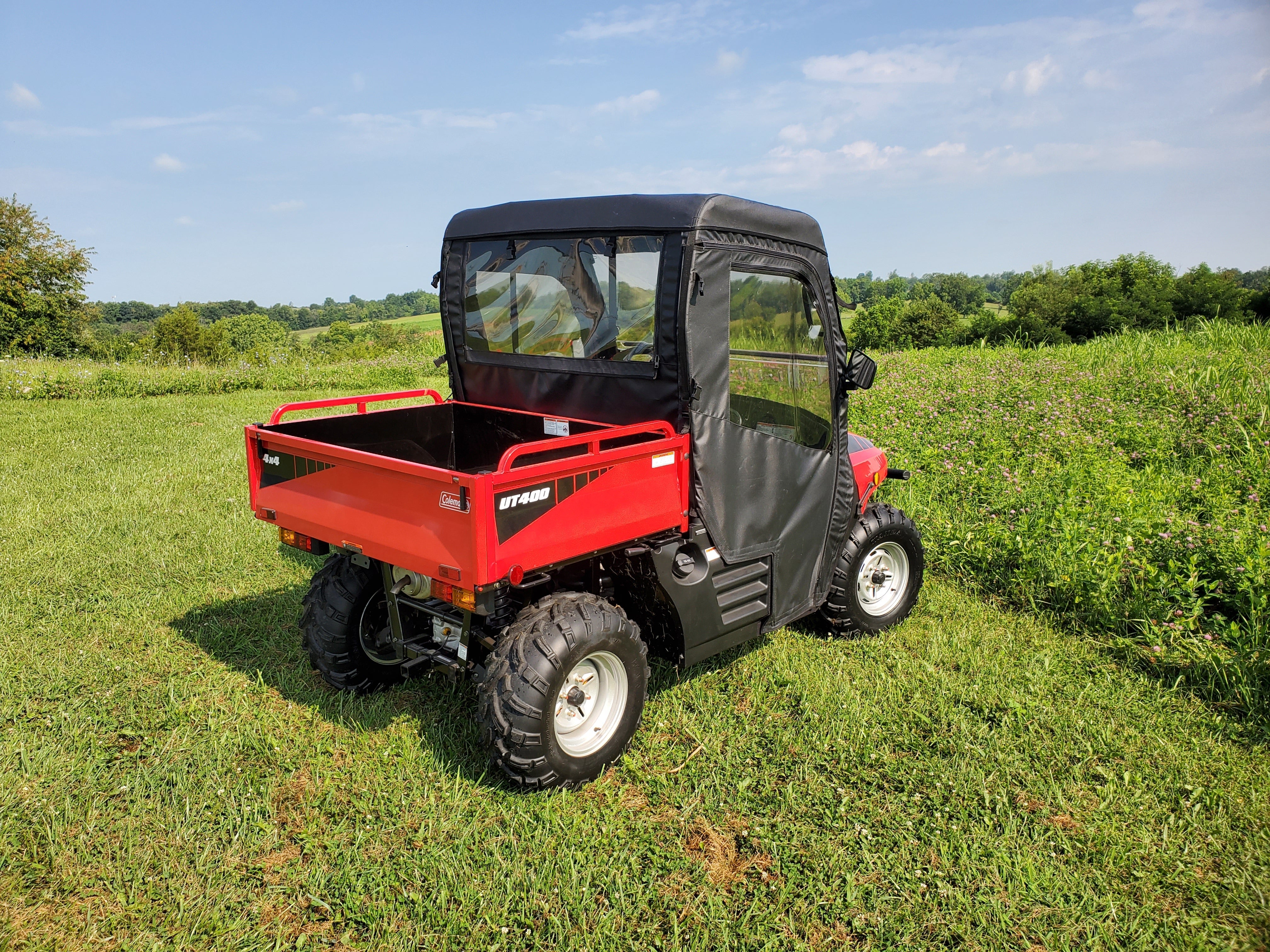 Coleman UT400/HiSun HS 400 - Full Cab Enclosure for Hard Windshield