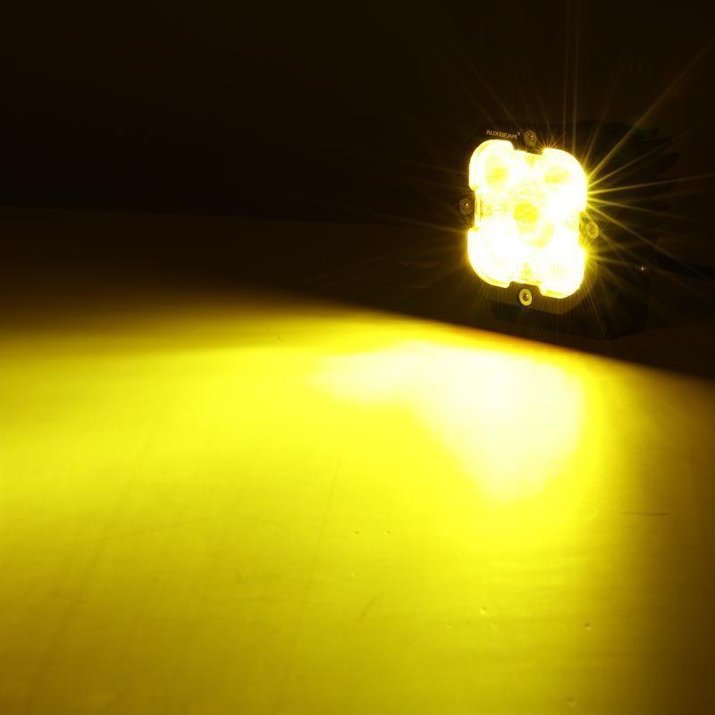 3 Inch 80W 9600LM LED Pods Lights White&Amber for ATV UTV SIDE BY SIDE 4X4