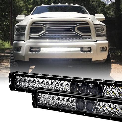 12"/22"/32"/42"/52" 5D-PRO Series LED Light Bar with 5D Projectors For Dodge Ram 2500