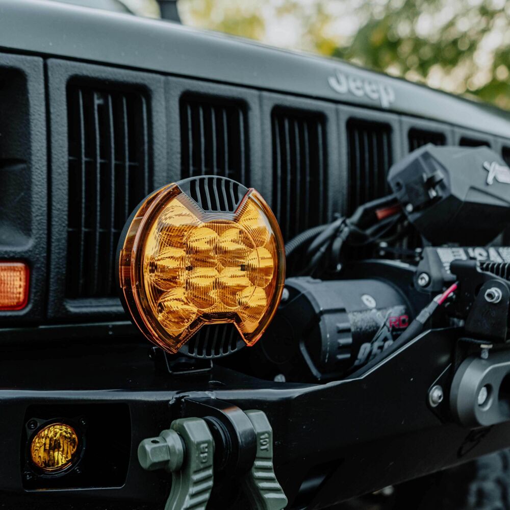 SlimLite® 6" Light Shield - SAE Driving Beam - Selective Yellow - # 5121